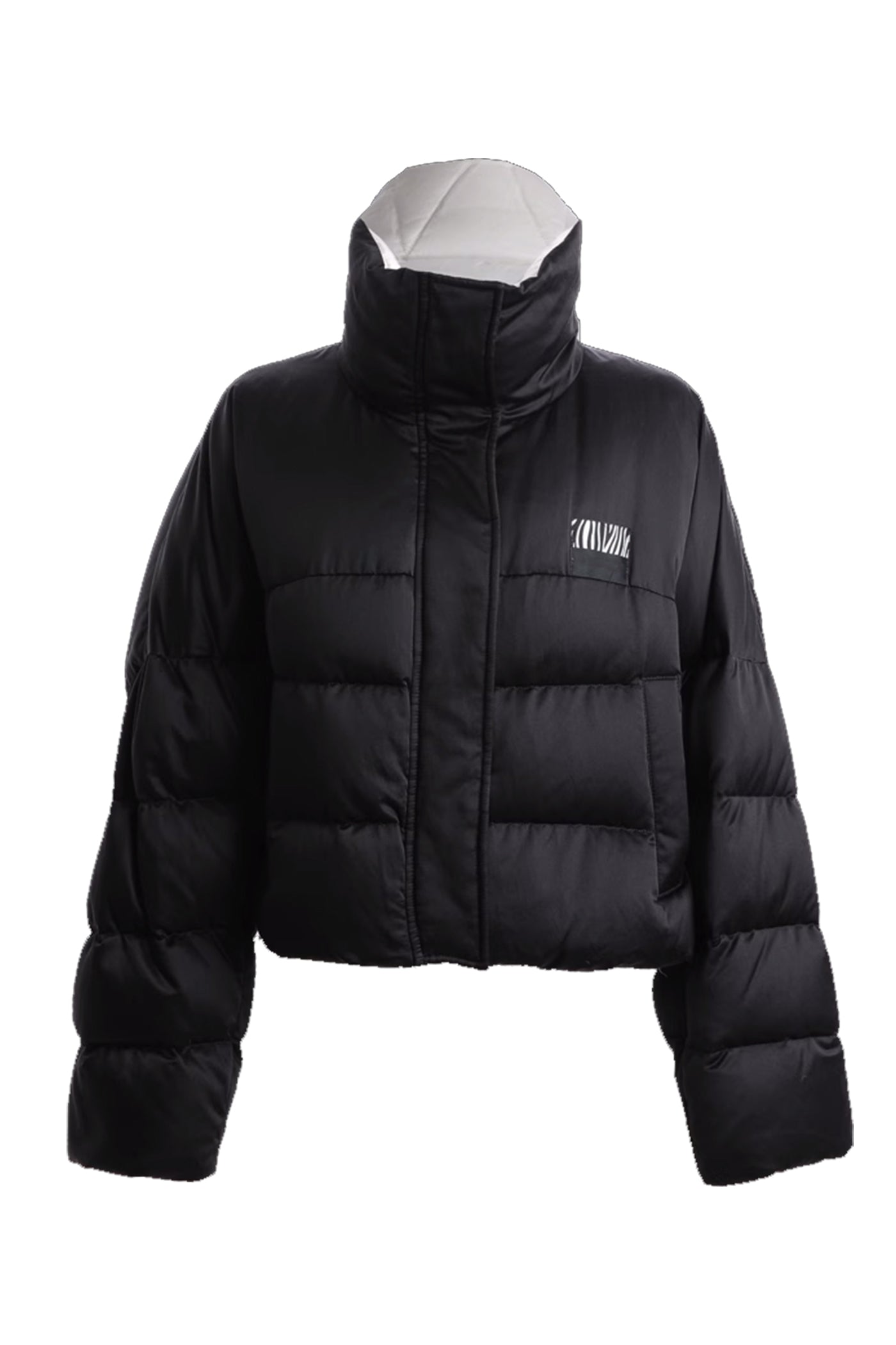 KAMILAN Women's Short Goose Down Jacket – 2025 Winter New White Goose Down Puffer Coat with High Collar