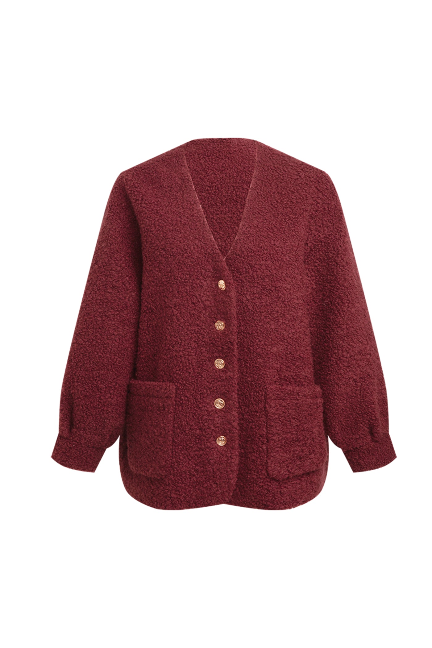 KAMILAN Women's Short Wool Coat – 2025 Autumn/Winter New Warm Faux Fur Jacket