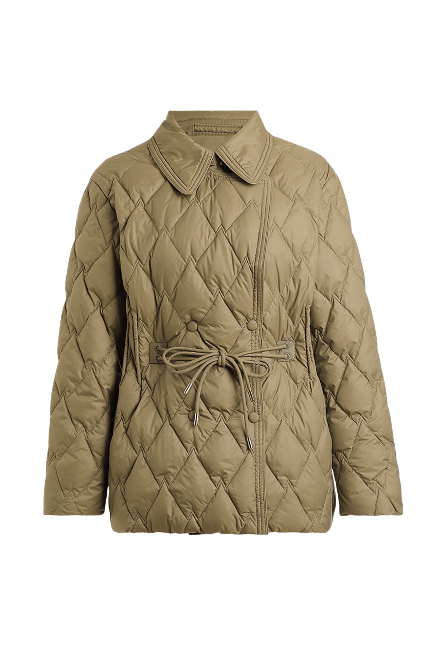 KAMILAN  White Goose Down Jacket Women's Winter 2025 New Short Lapel Warm Goose Down Jacket