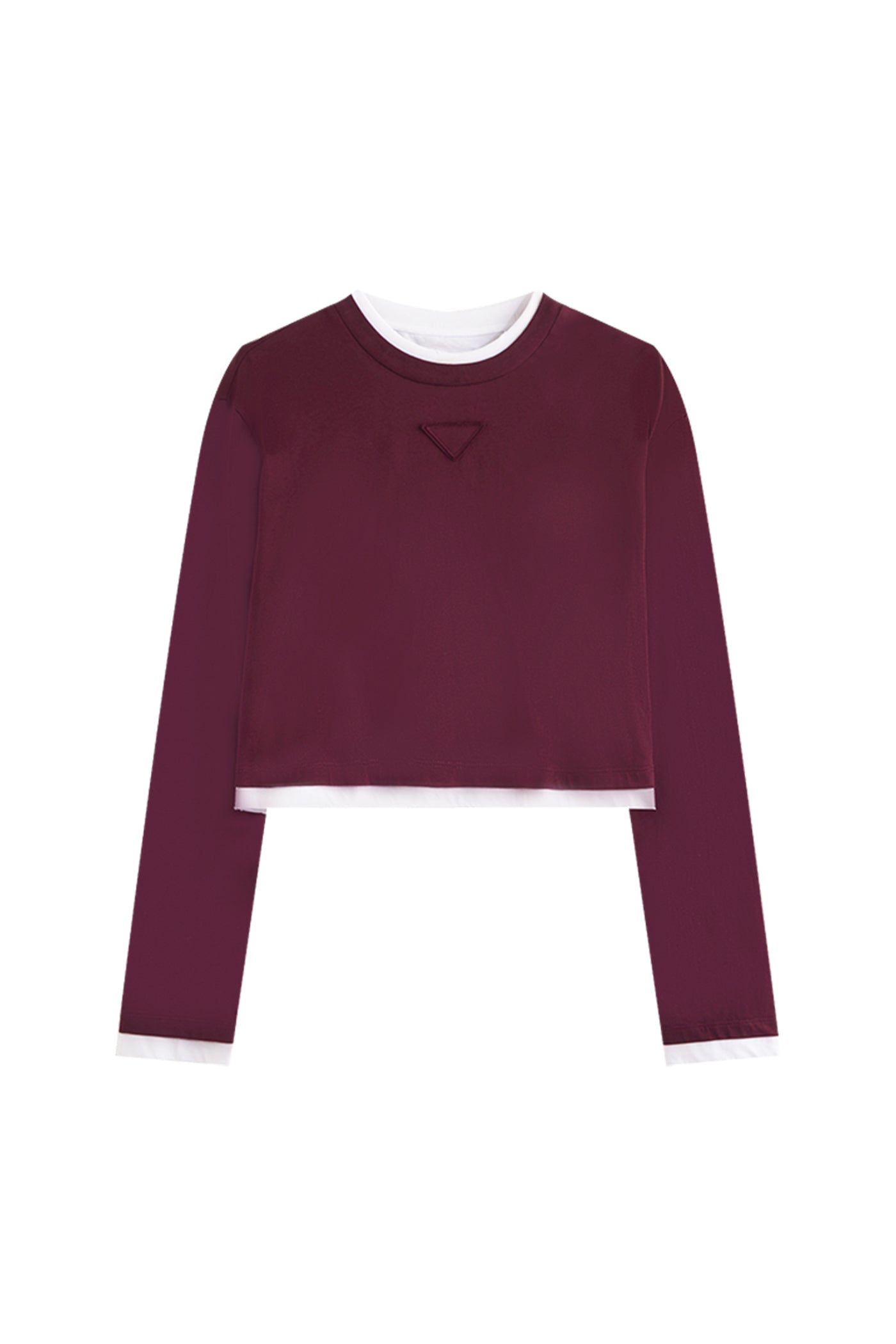 KAMILAN Women's Cotton Long-Sleeve T-Shirt – 2025 Autumn New Fashion Short Top