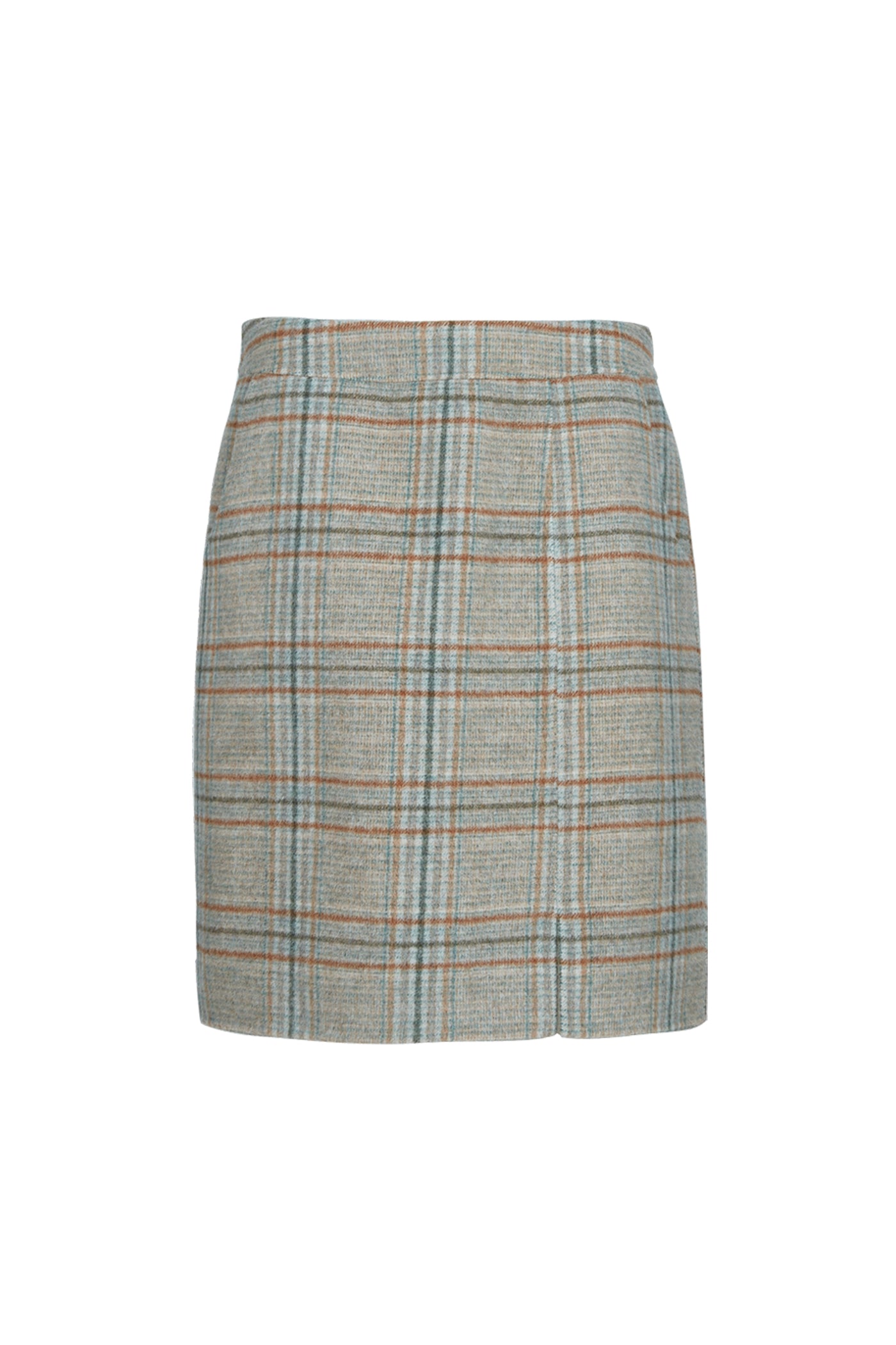 KAMILAN fashion double-sided plaid skirt women's autumn new double-sided woolen skirt