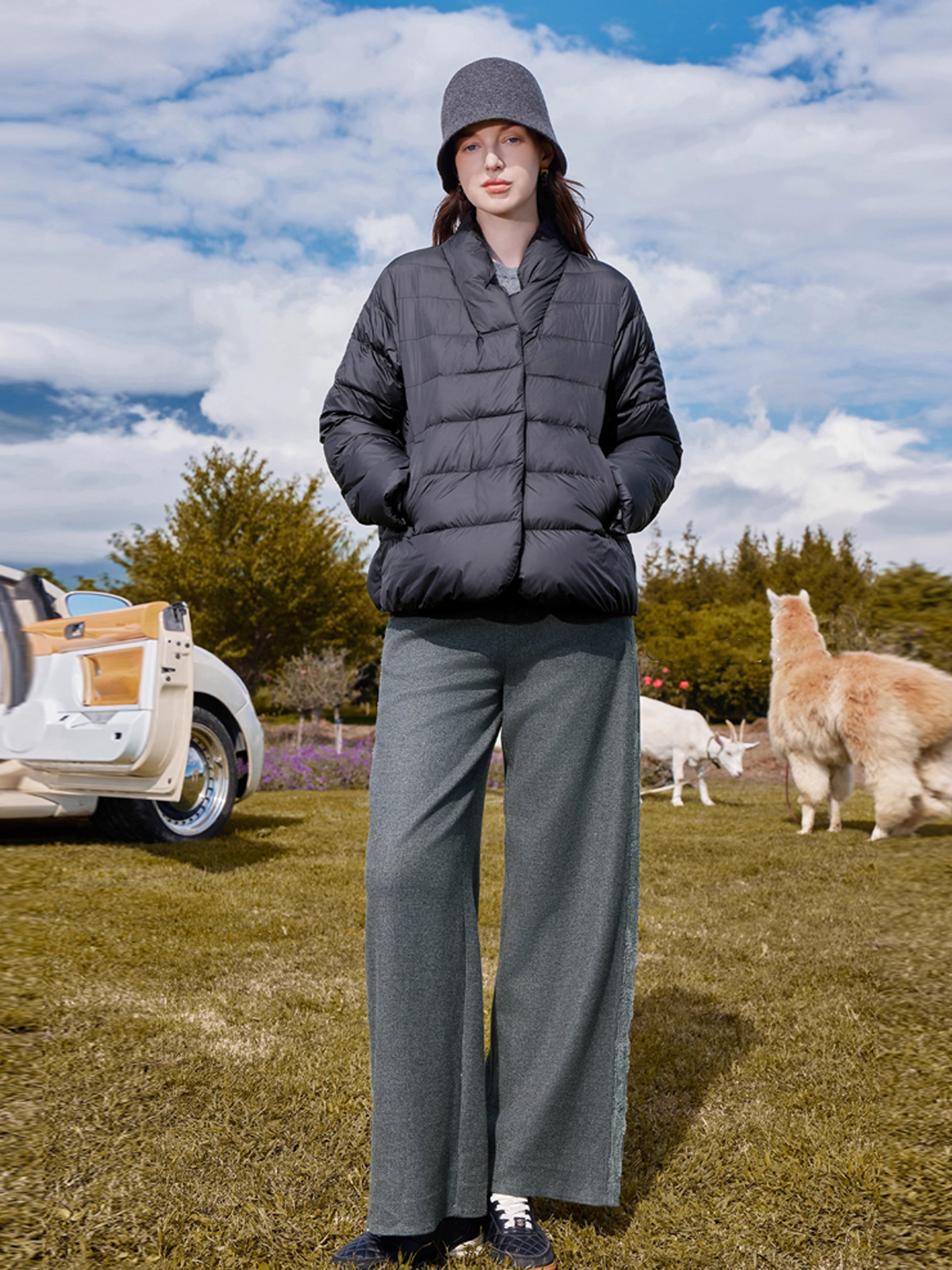 KAMILAN Cloud Puff Women's Down Jacket 2025 Winter New Loose Short Versatile Warm Down Coat