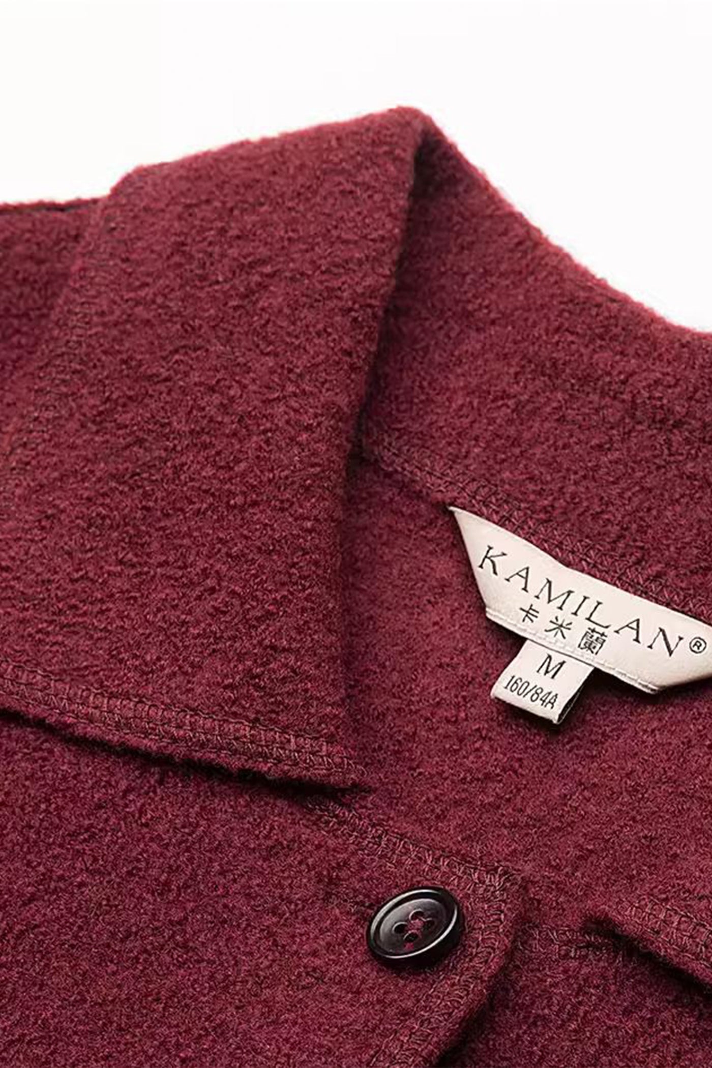 KAMILAN Wool & Jacquard Paneled Dress for Autumn–Winter