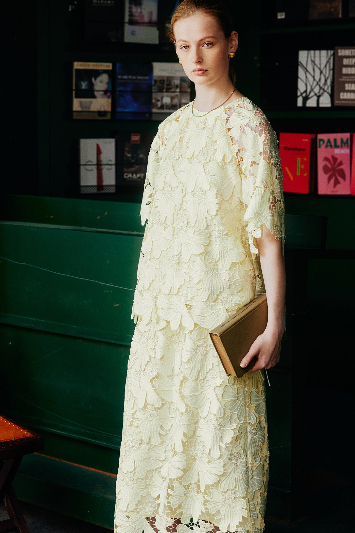 KAMILAN Summer Floral Lace Embroidered Skirt Set