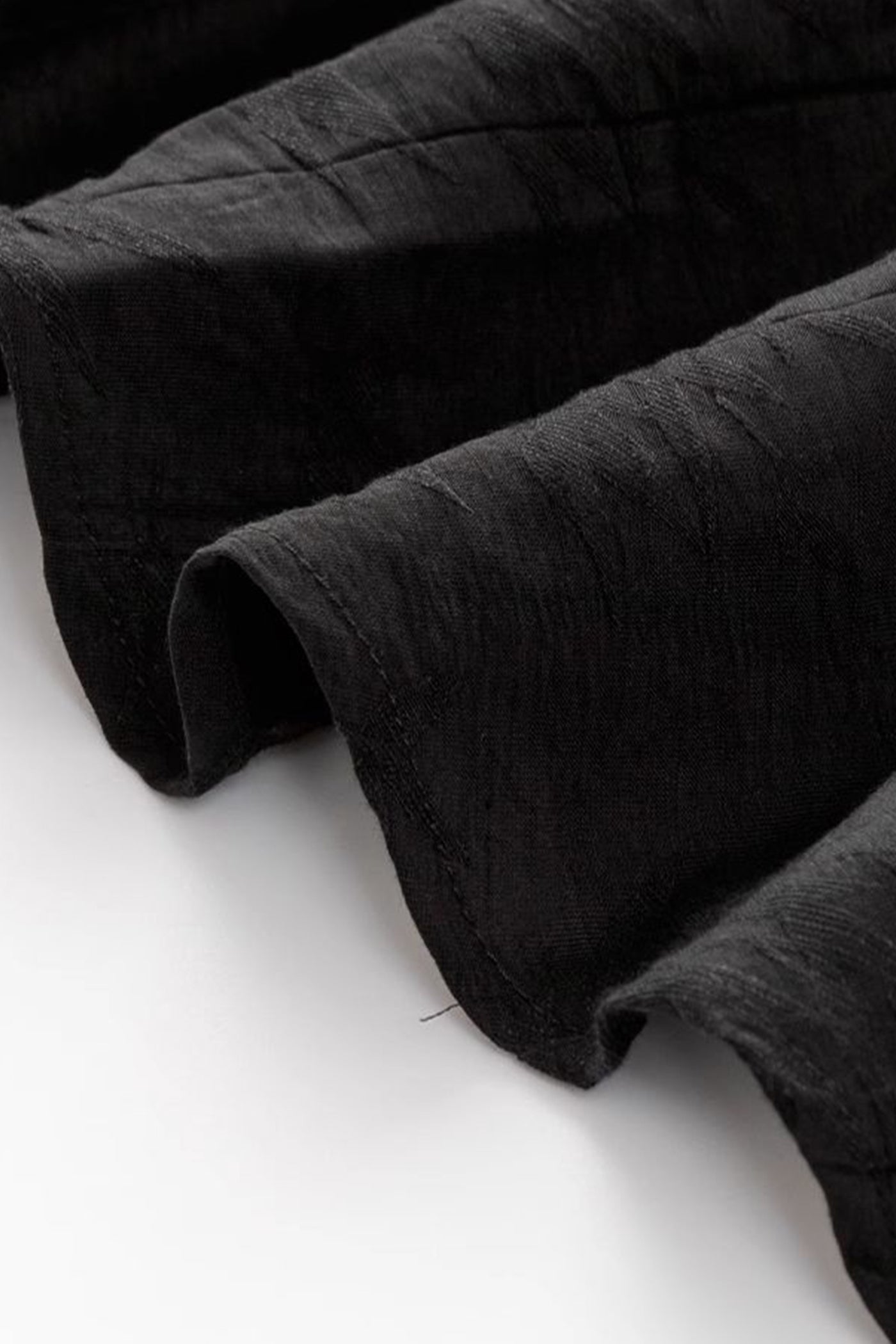 KAMILAN Slim-Fit Black Puff Sleeve Dress