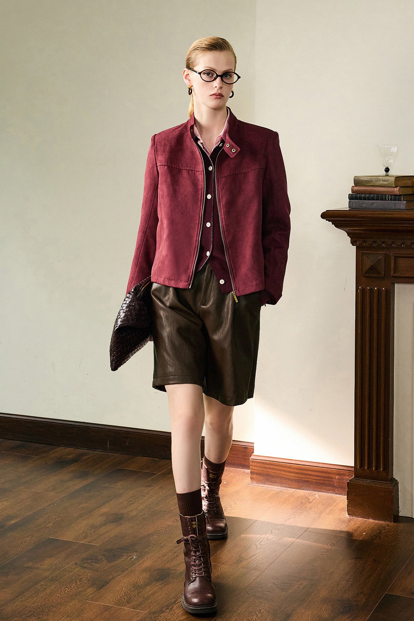 KAMILAN Modern Structured Jacket with Matte Finish