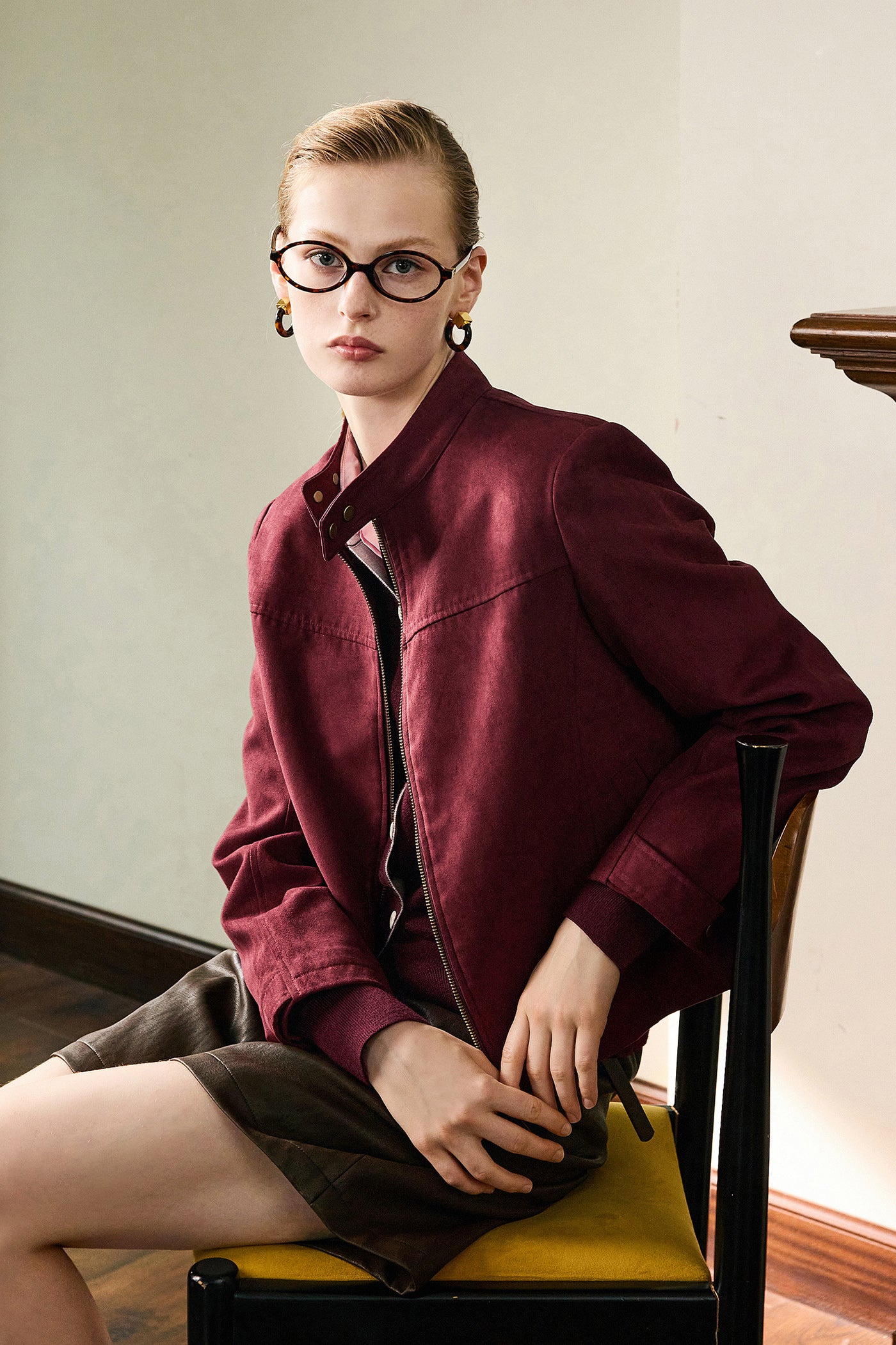 KAMILAN Modern Structured Jacket with Matte Finish