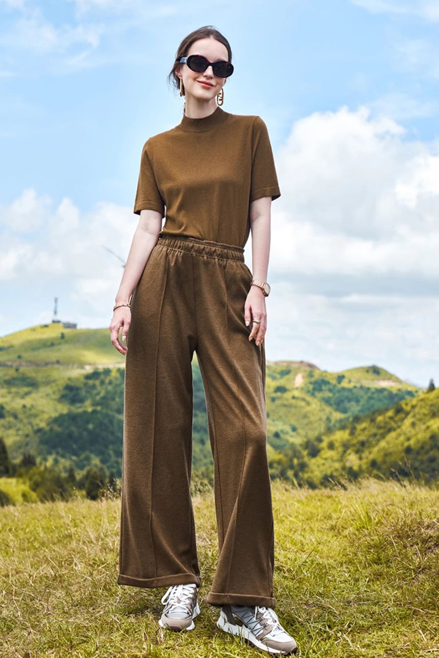 Kamilan Woolen Wide-Leg Trousers