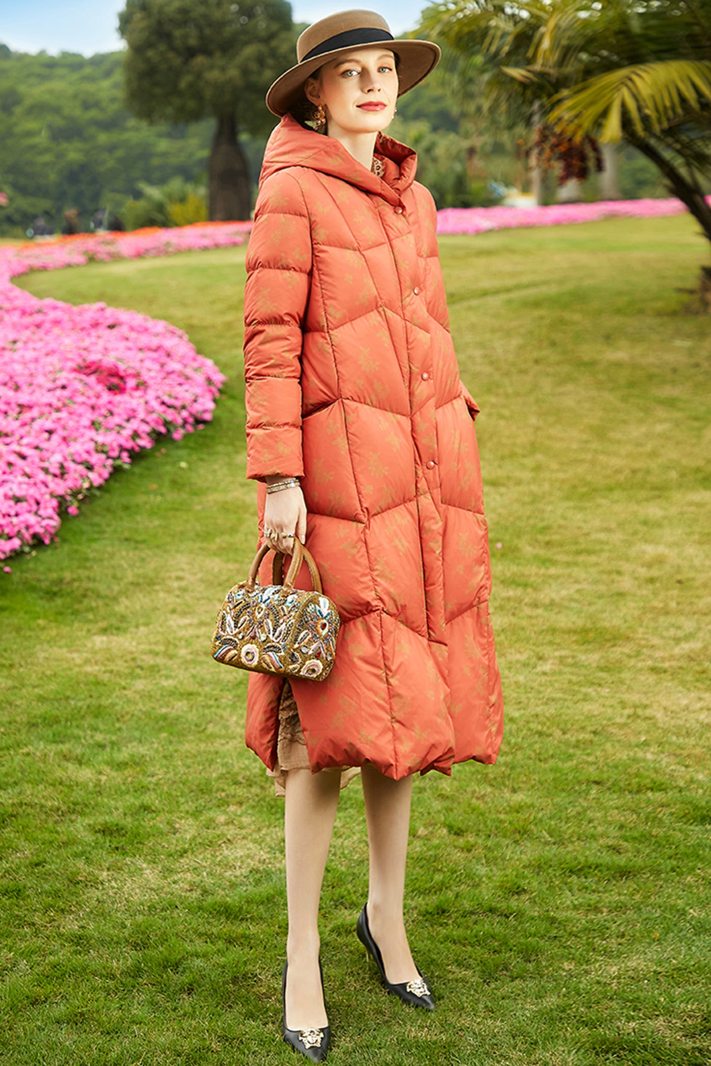 Kamilan Quilted Down Coat