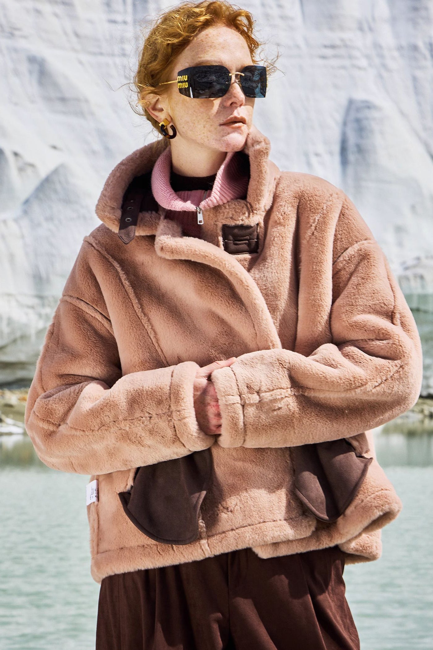 KAMILAN Women's Fluffy Short Fur Jacket – Fashion Casual Winter Coat