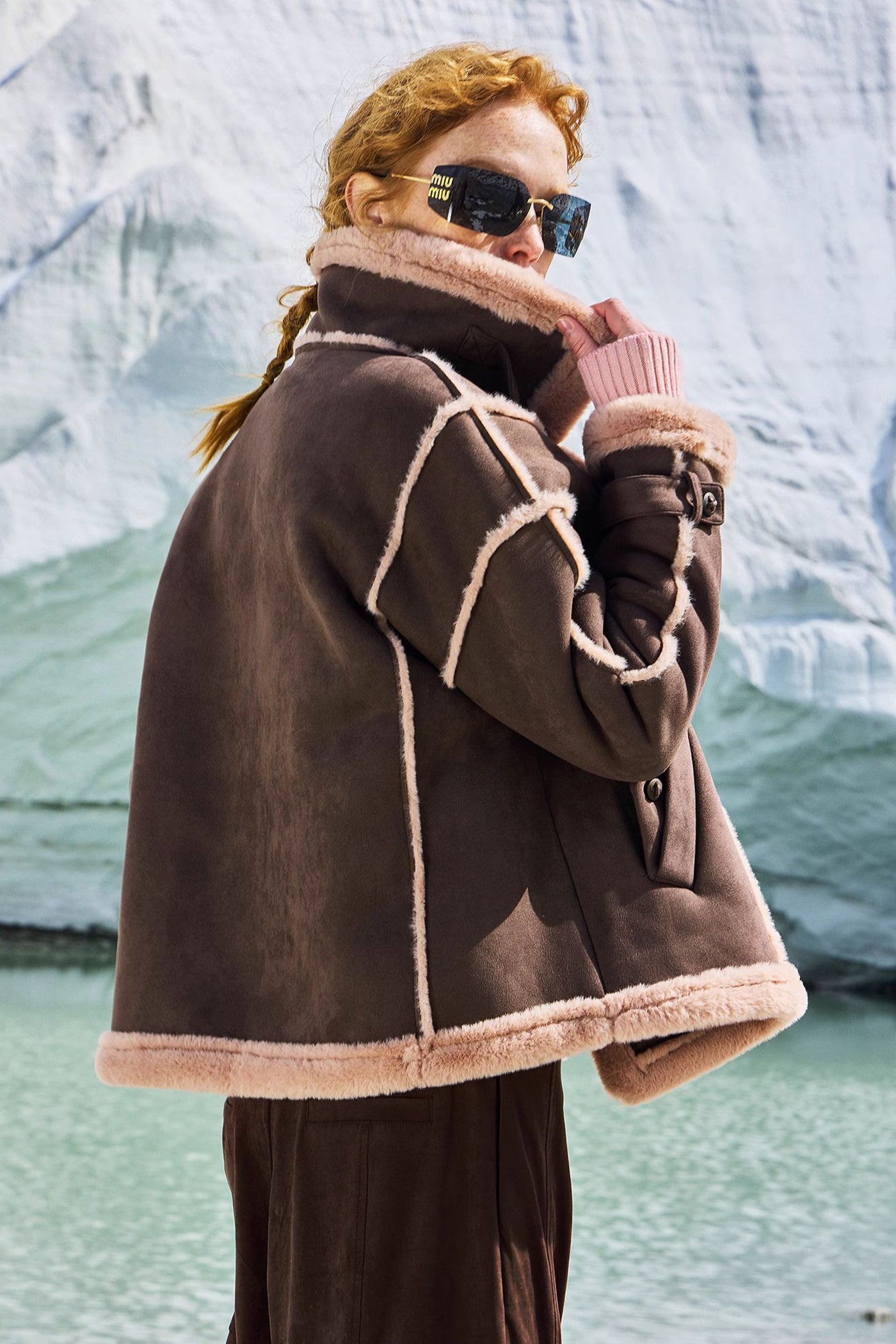 KAMILAN Women's Fluffy Short Fur Jacket – Fashion Casual Winter Coat