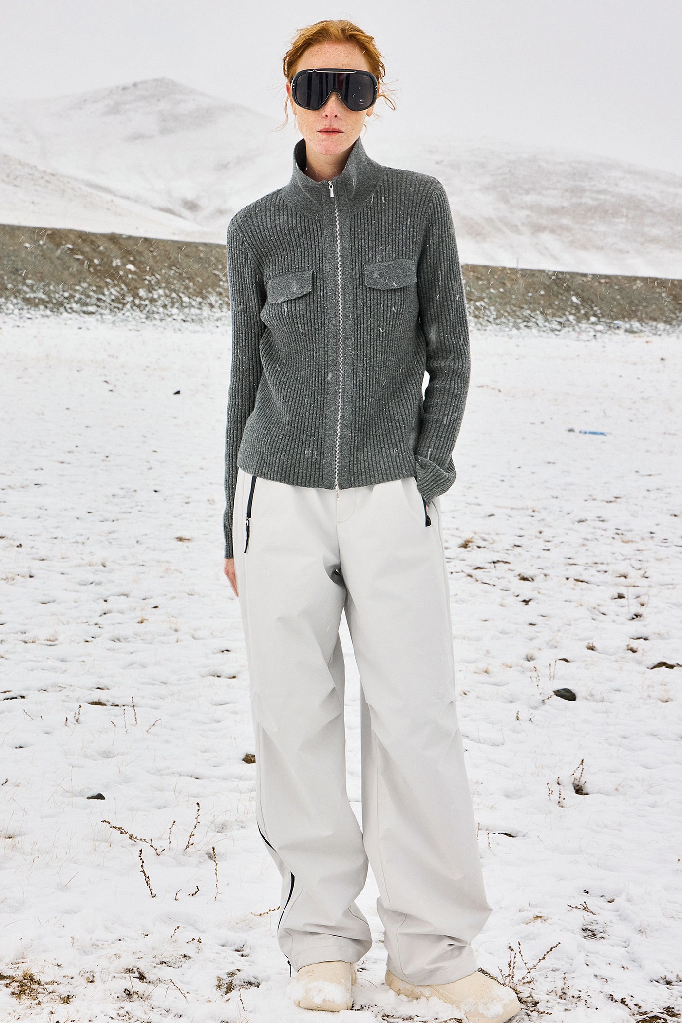 KAMILAN Women's Outdoor Hiking High-Waist Wide-Leg Pants – 2025 Autumn New Straight-Leg Trousers