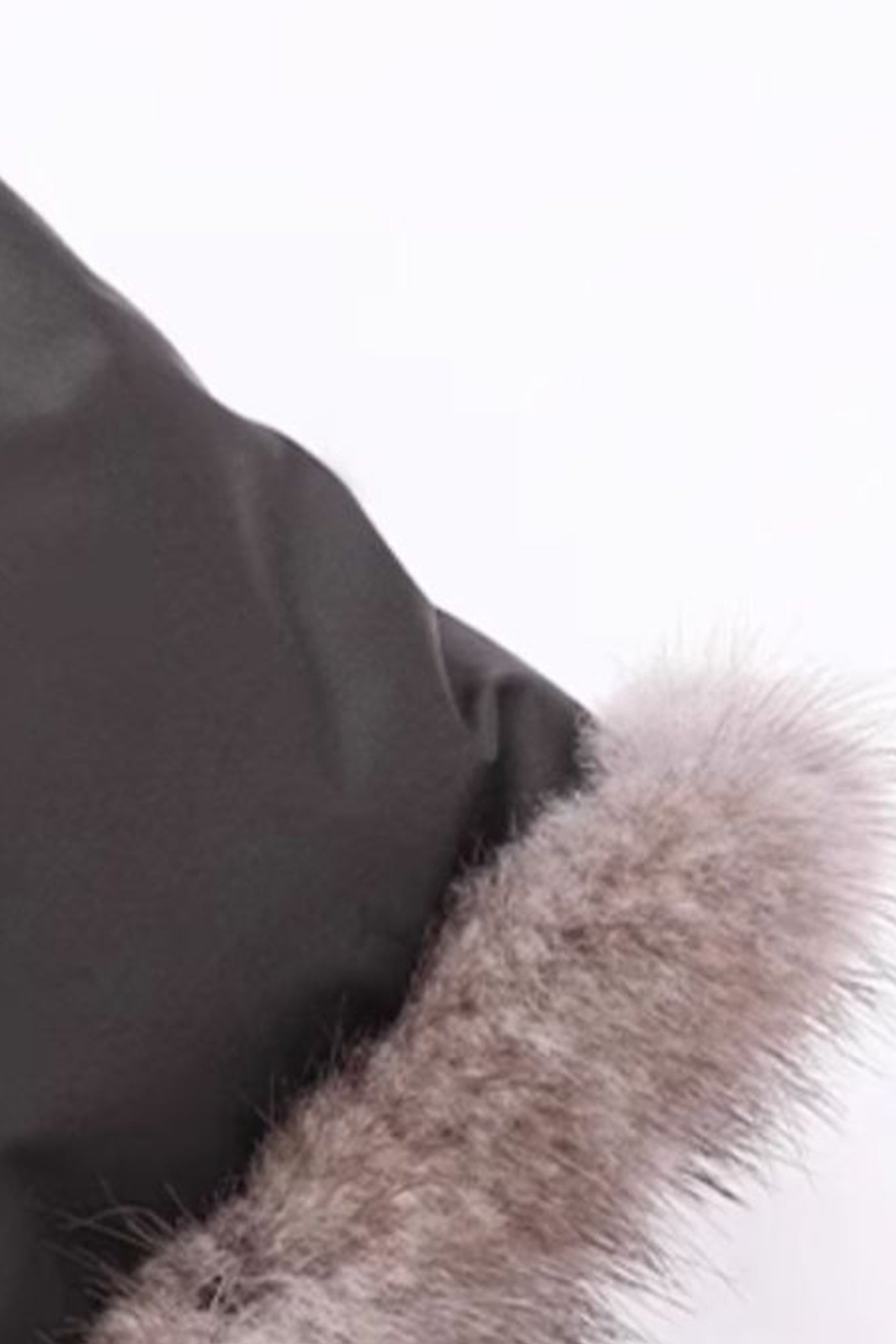 KAMILAN Women's White Goose Down Coat – 2025 Winter New Mid-Length Embroidered Down Jacket with Mink Fur Collar Splicing