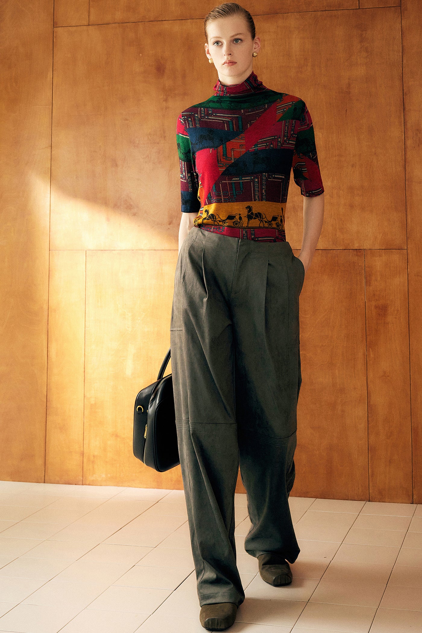 KAMILAN Women's High-Waist Wide-Leg Pants – 2025 Autumn New Fashion Commuter Casual Trousers