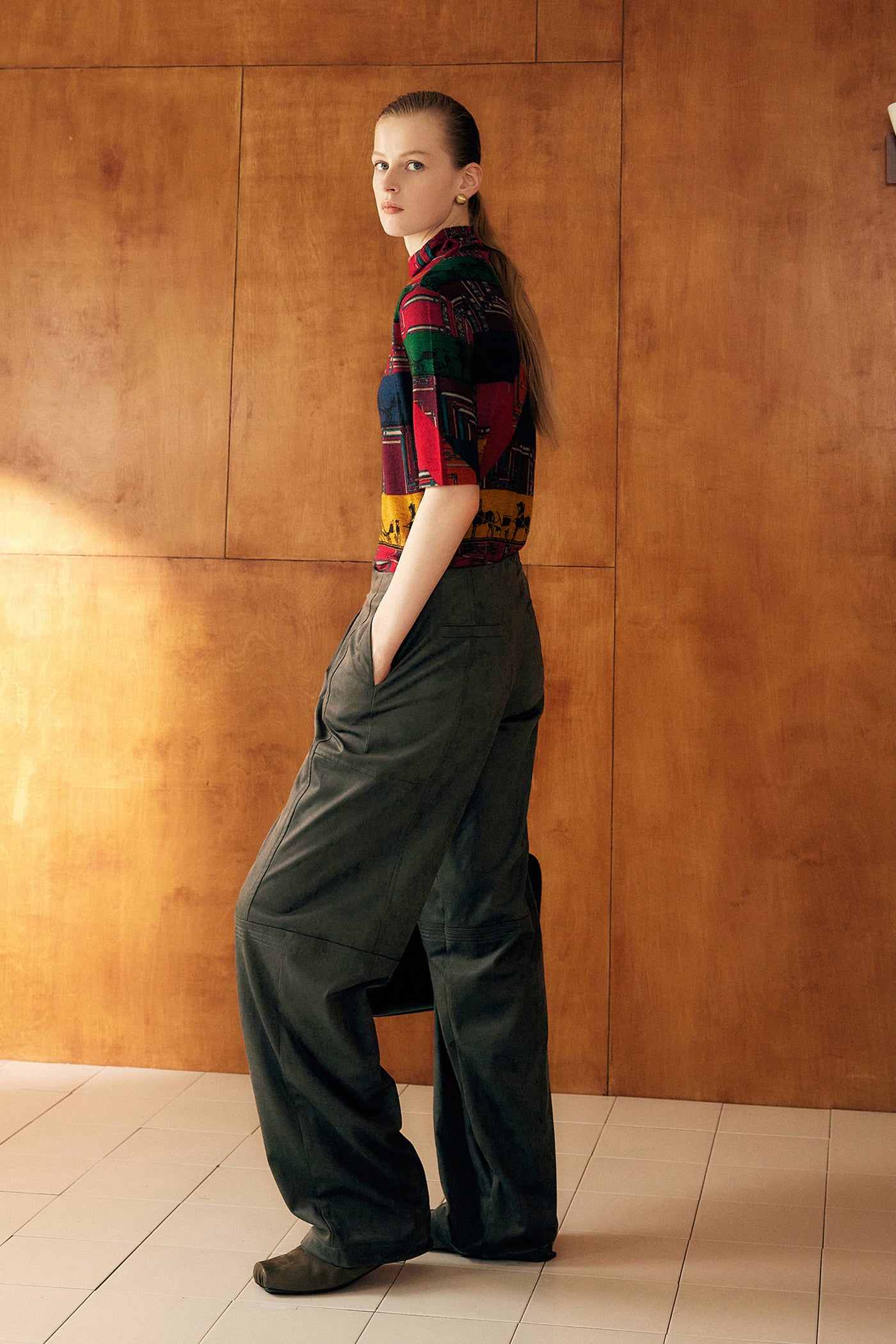 KAMILAN Women's High-Waist Wide-Leg Pants – 2025 Autumn New Fashion Commuter Casual Trousers