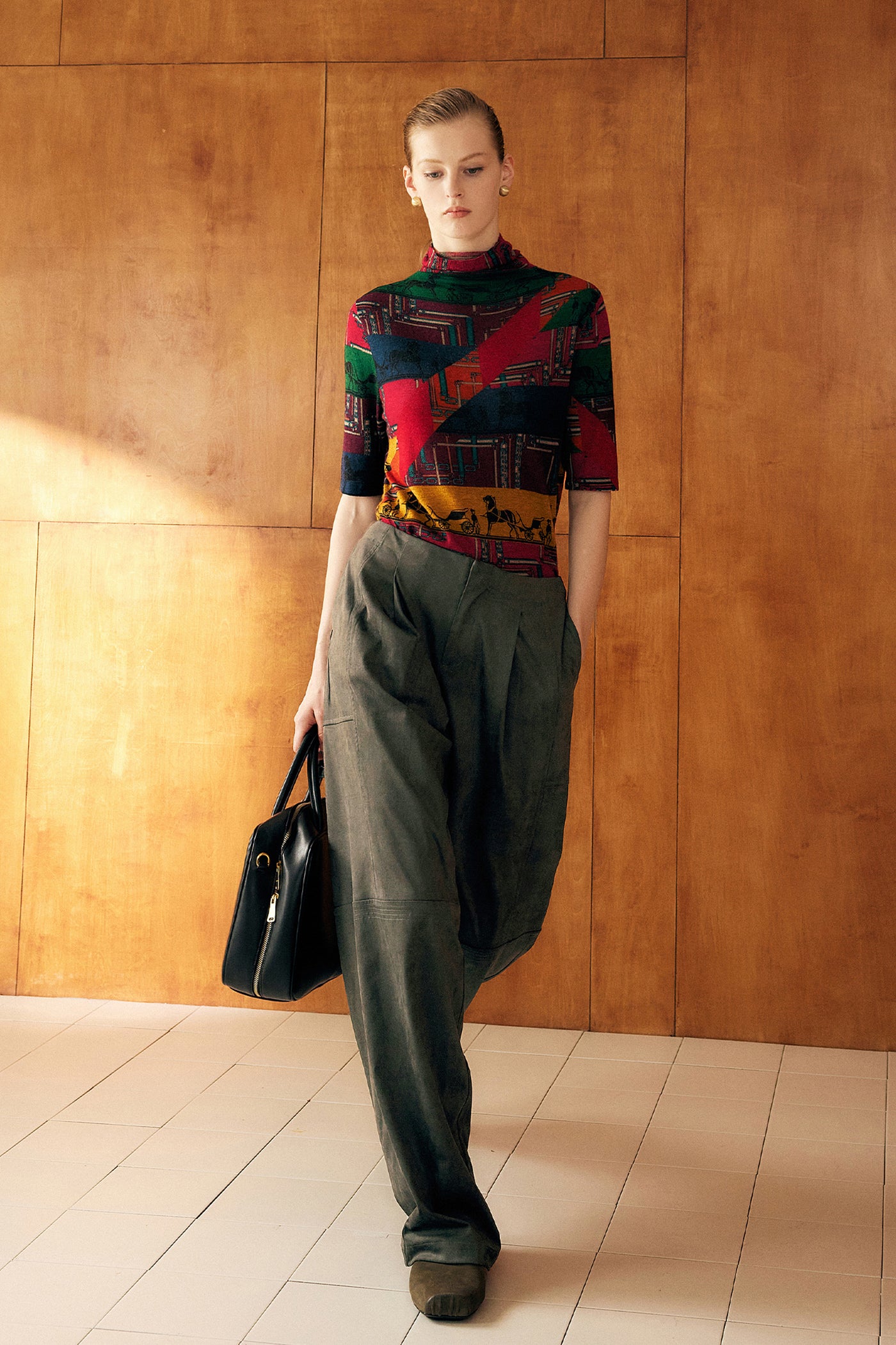 KAMILAN Women's High-Waist Wide-Leg Pants – 2025 Autumn New Fashion Commuter Casual Trousers