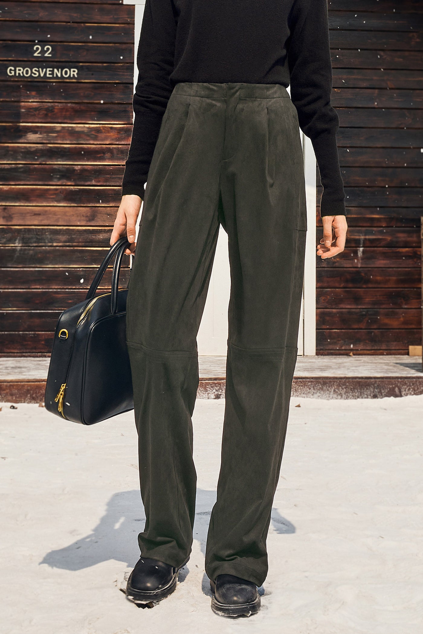KAMILAN Women's High-Waist Wide-Leg Pants – 2025 Autumn New Fashion Commuter Casual Trousers