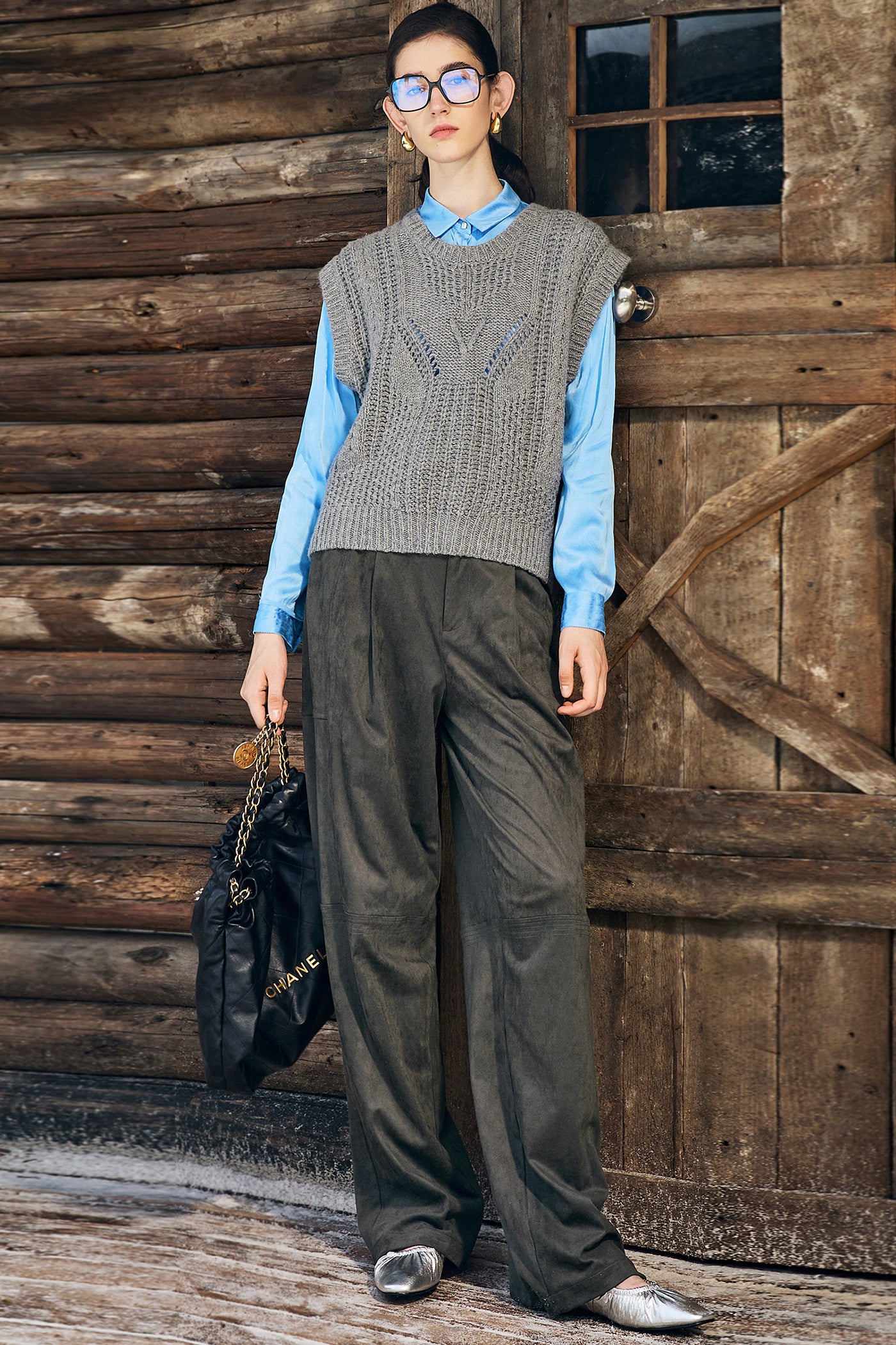 KAMILAN Women's High-Waist Wide-Leg Pants – 2025 Autumn New Fashion Commuter Casual Trousers