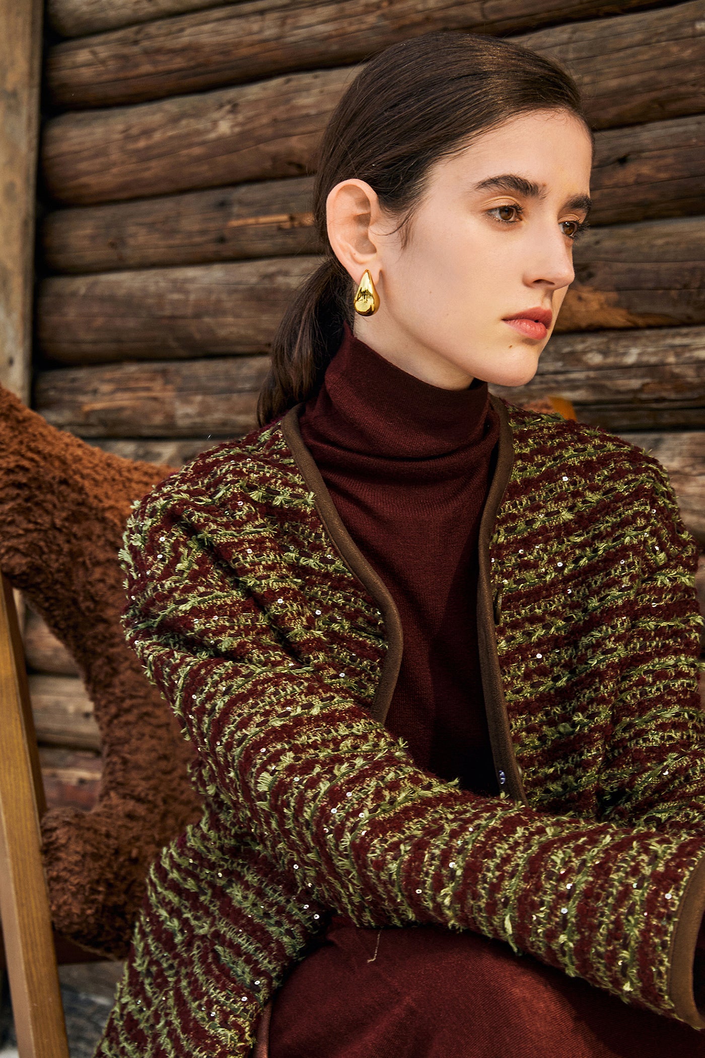 KAMILAN Women’s Short Tweed Jacket – 2025 Autumn New French Chic Cropped Outerwear