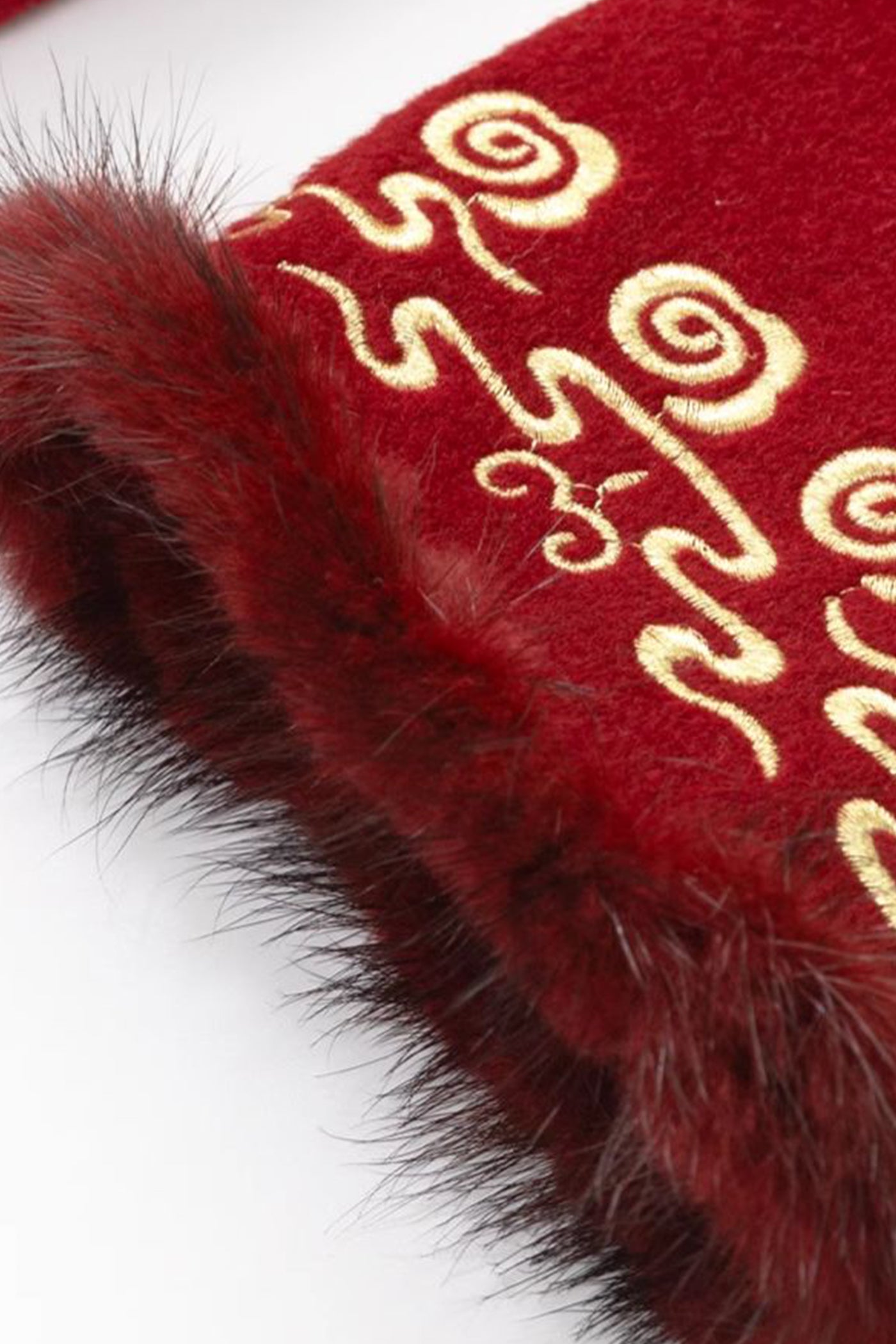 KAMILAN new Chinese-style retro embroidered sheep fur coat women's new splicing mink fur coat in autumn and winter of 2024