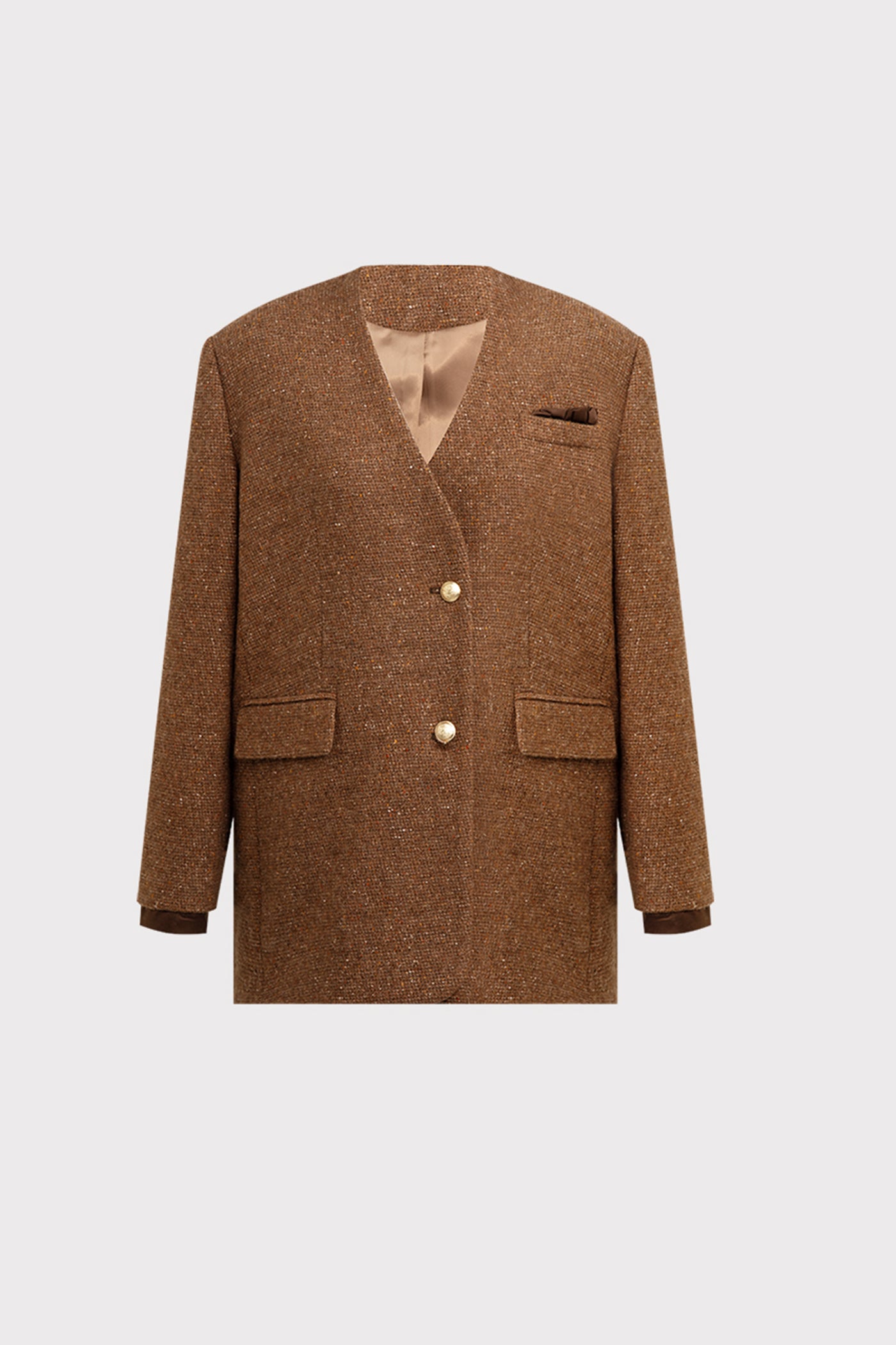 KAMILAN French temperament commuter woolen coat women's autumn new fashion coat top