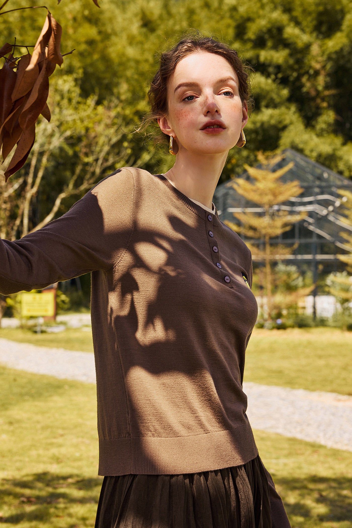 KAMILAN short sweater women's autumn 2025 new fashion T-shirt sweater