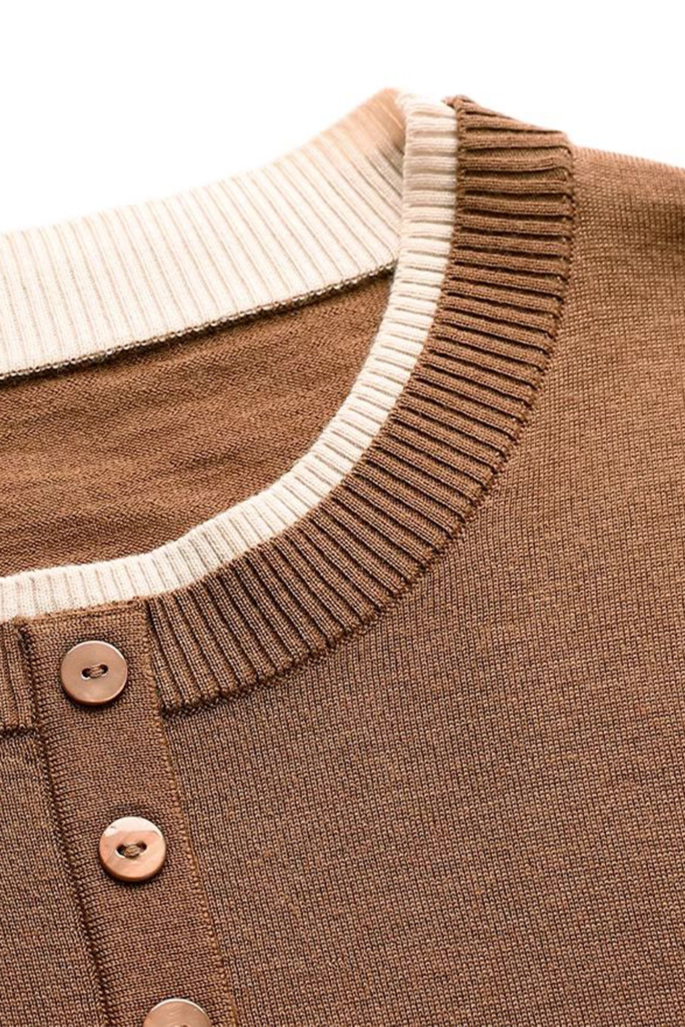 KAMILAN short sweater women's autumn 2025 new fashion T-shirt sweater