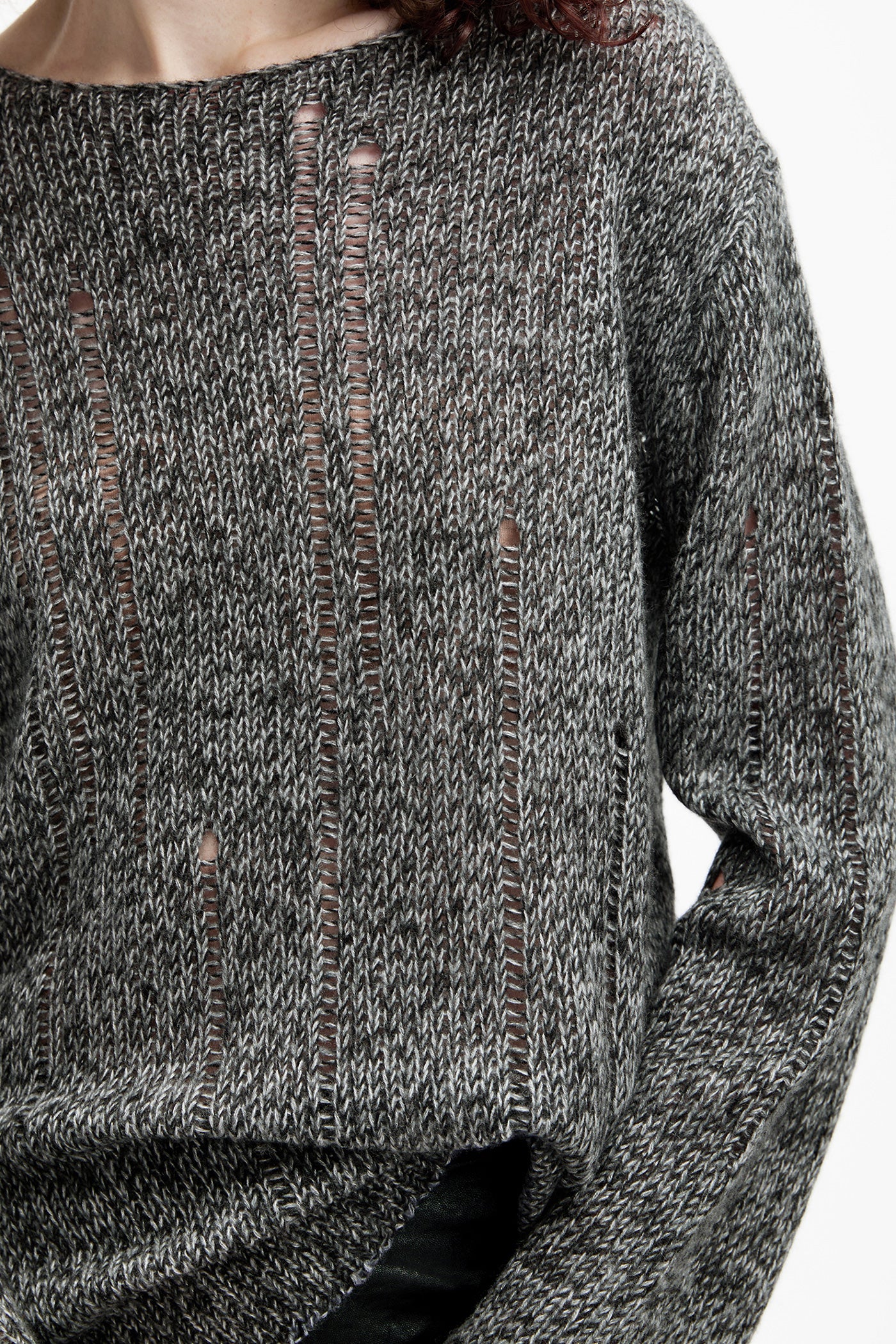 Camilan hollow sweater women's autumn 2024 new loose sweater