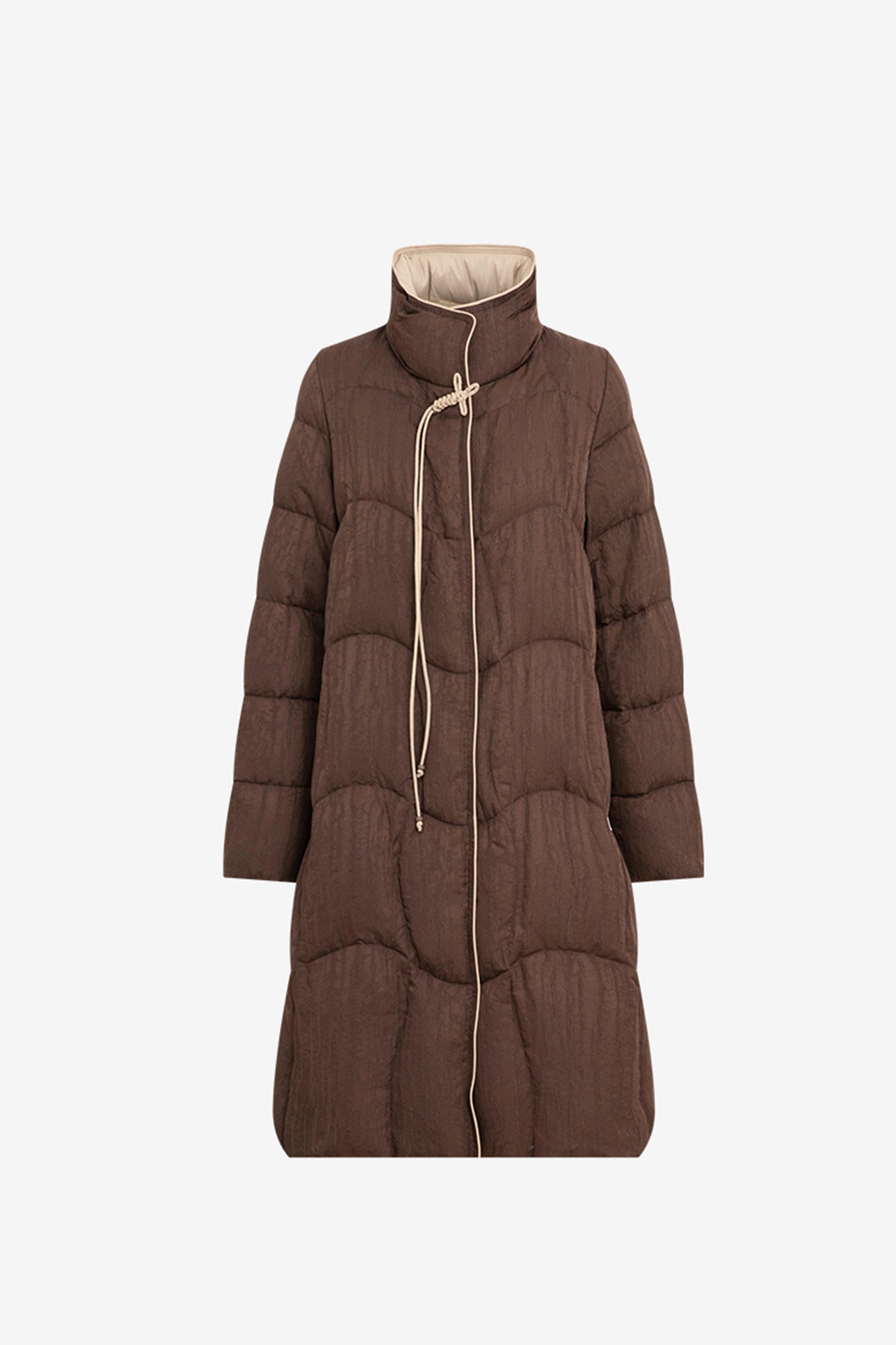 KAMILAN new Chinese Style  high-necked white goose down jacket women's winter new long warm goose down coat