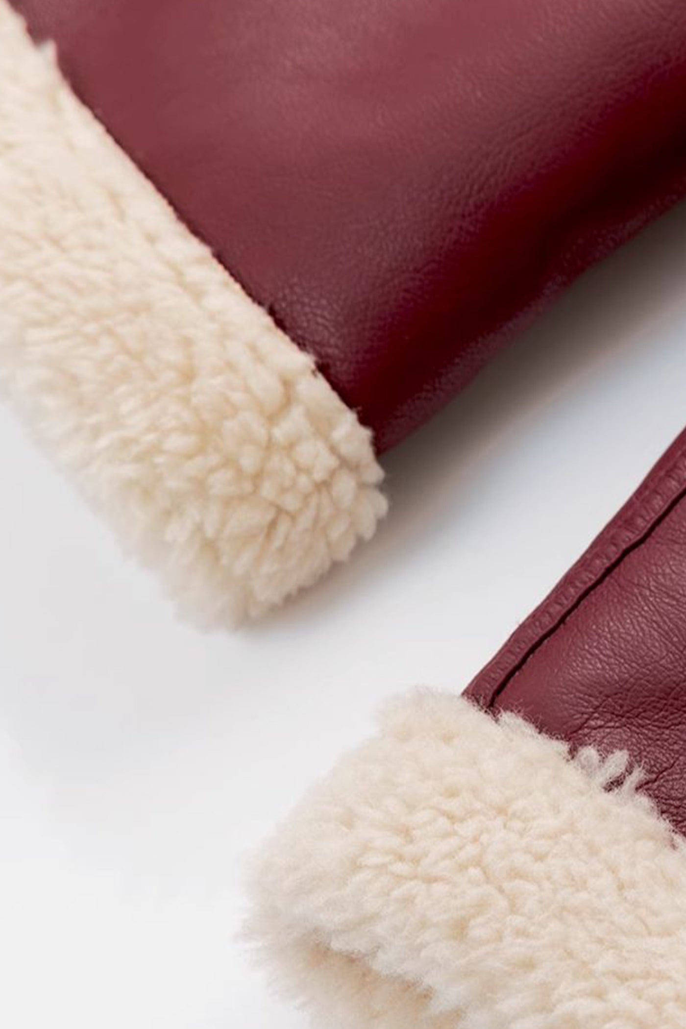 KAMILAN Angora red PU leather faux fur female winter 2025 new fashion short warm Faux Fur Coat