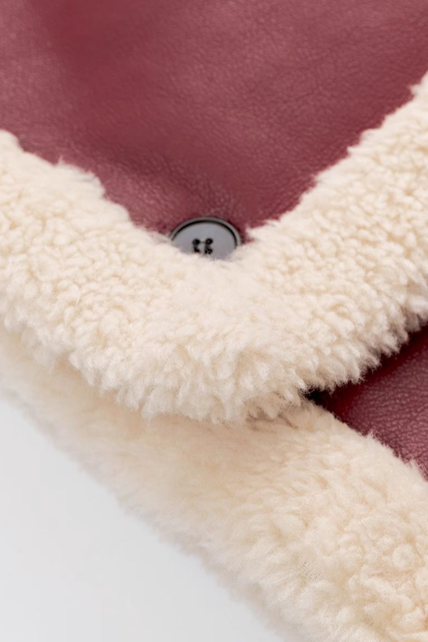 KAMILAN Angora red PU leather faux fur female winter 2025 new fashion short warm Faux Fur Coat