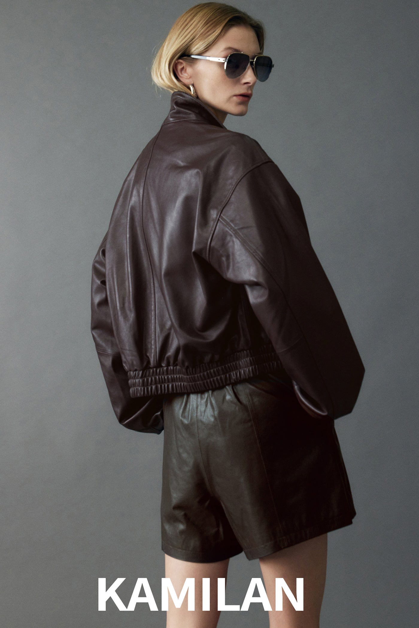 KAMILAN leather jacket women's autumn new style sheepskin motorcycle suit jacket coat