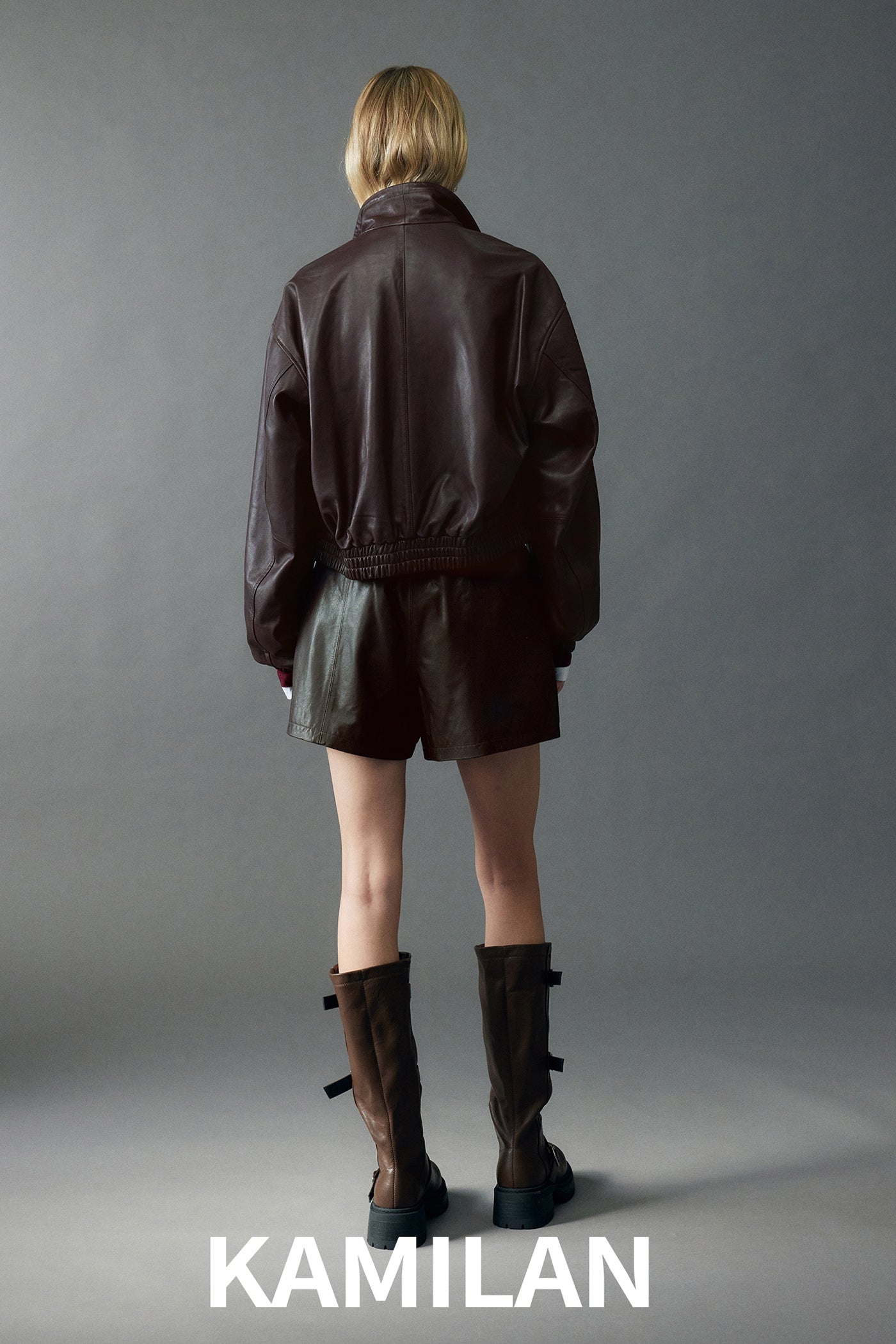 KAMILAN leather jacket women's autumn new style sheepskin motorcycle suit jacket coat