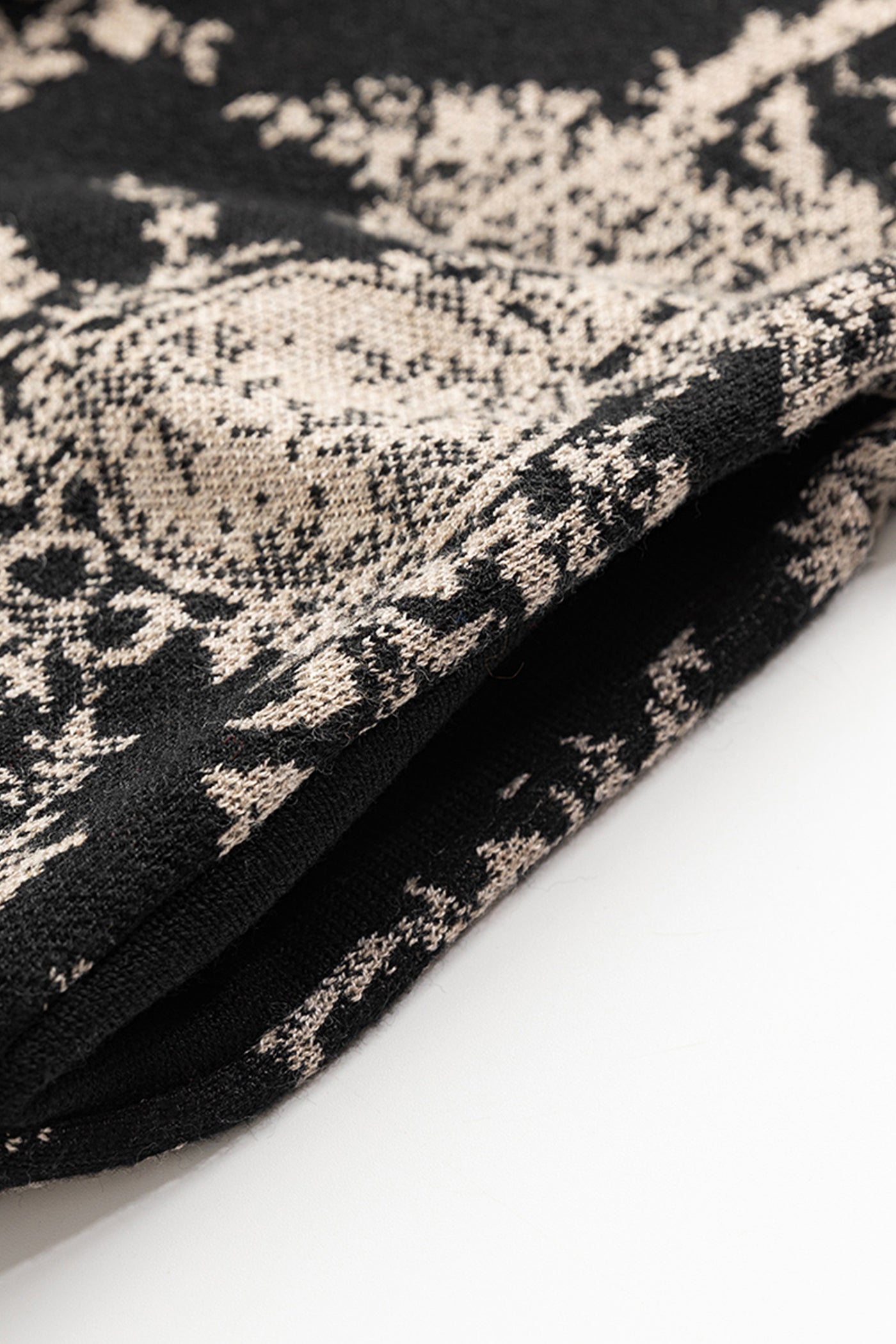 KAMILAN knit dress women's autumn 2025 newstyle loose Mid-Length printed sweater bottoming A-line dress