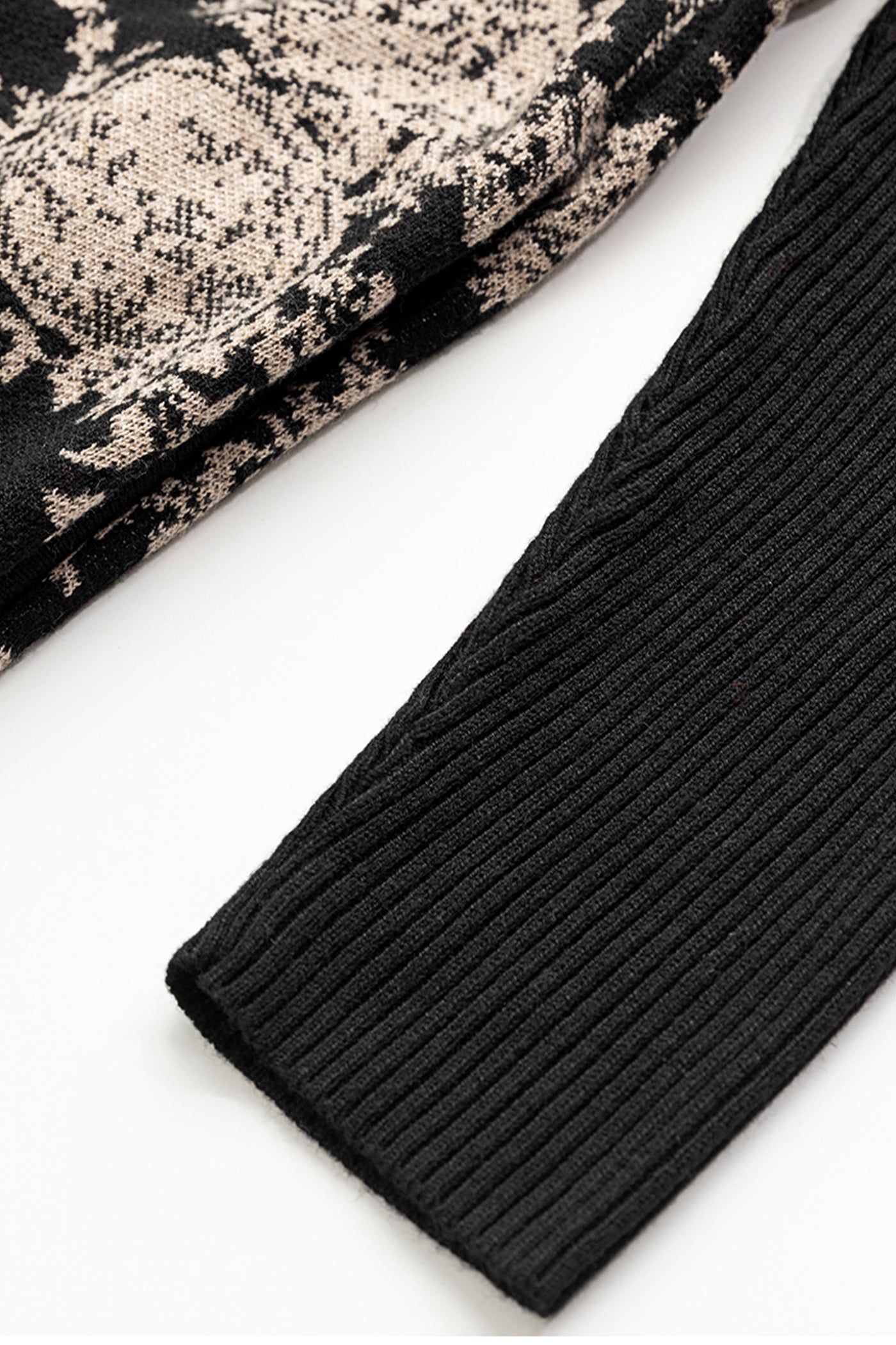 KAMILAN knit dress women's autumn 2025 newstyle loose Mid-Length printed sweater bottoming A-line dress