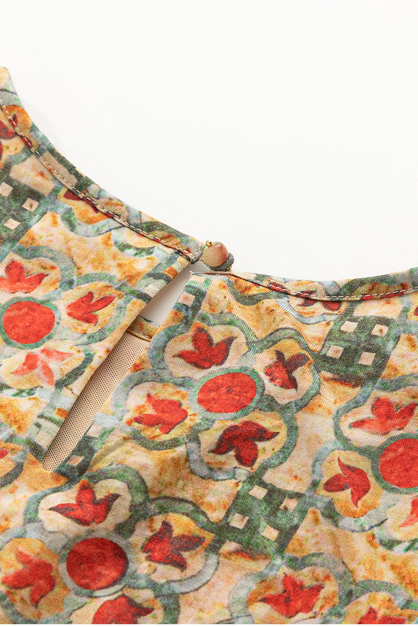 KAMILAN chic wool dress women's autumn 2025 new style Mid-Length print A-word dress