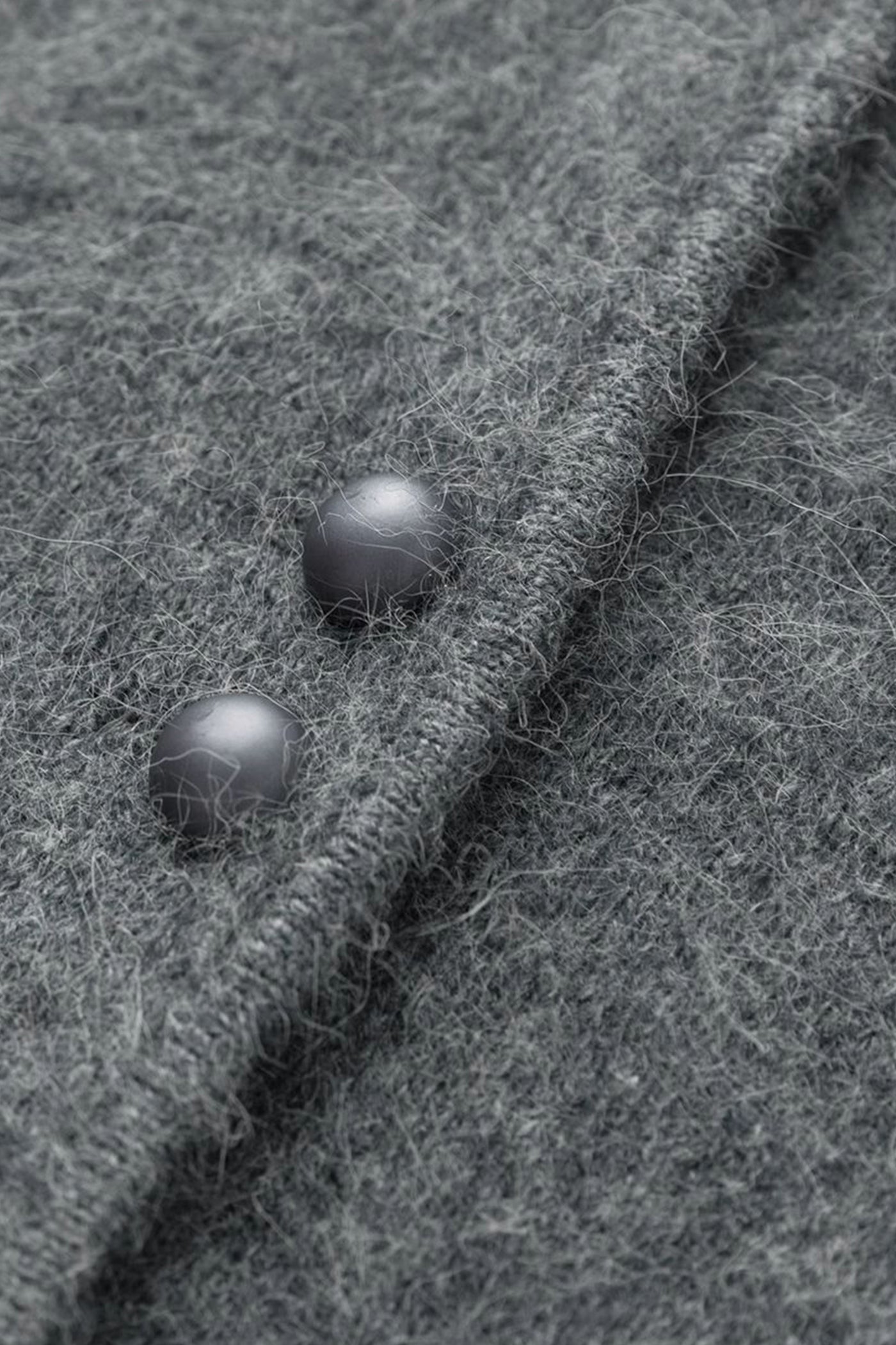 KAMILAN short grey knit cardigan jacket women's autumn and winter 2025 new fashion sweater top.