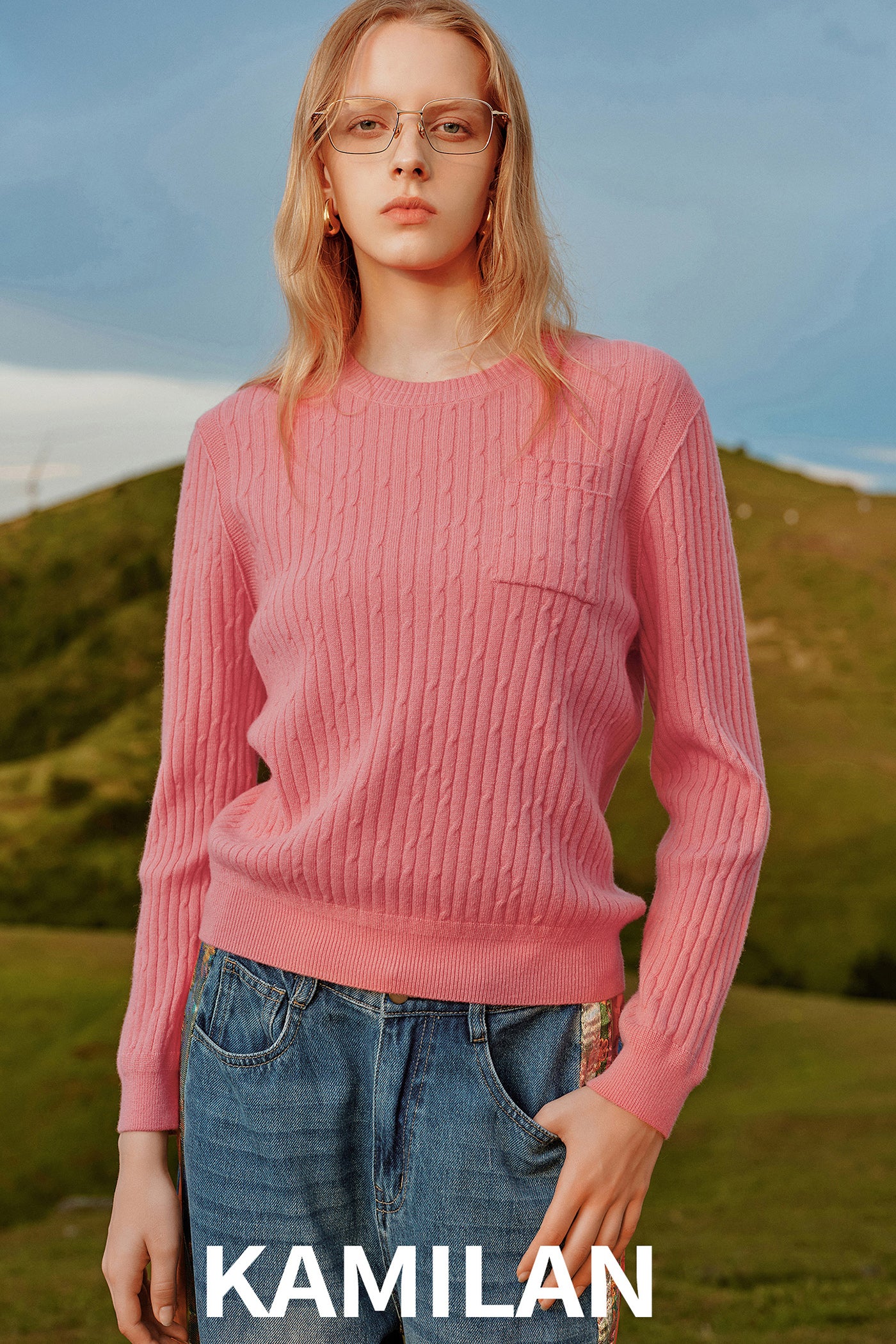 KAMILAN Stylish Wool Sweater for Women – 2025 Fall New Knit Base Layer Pullover