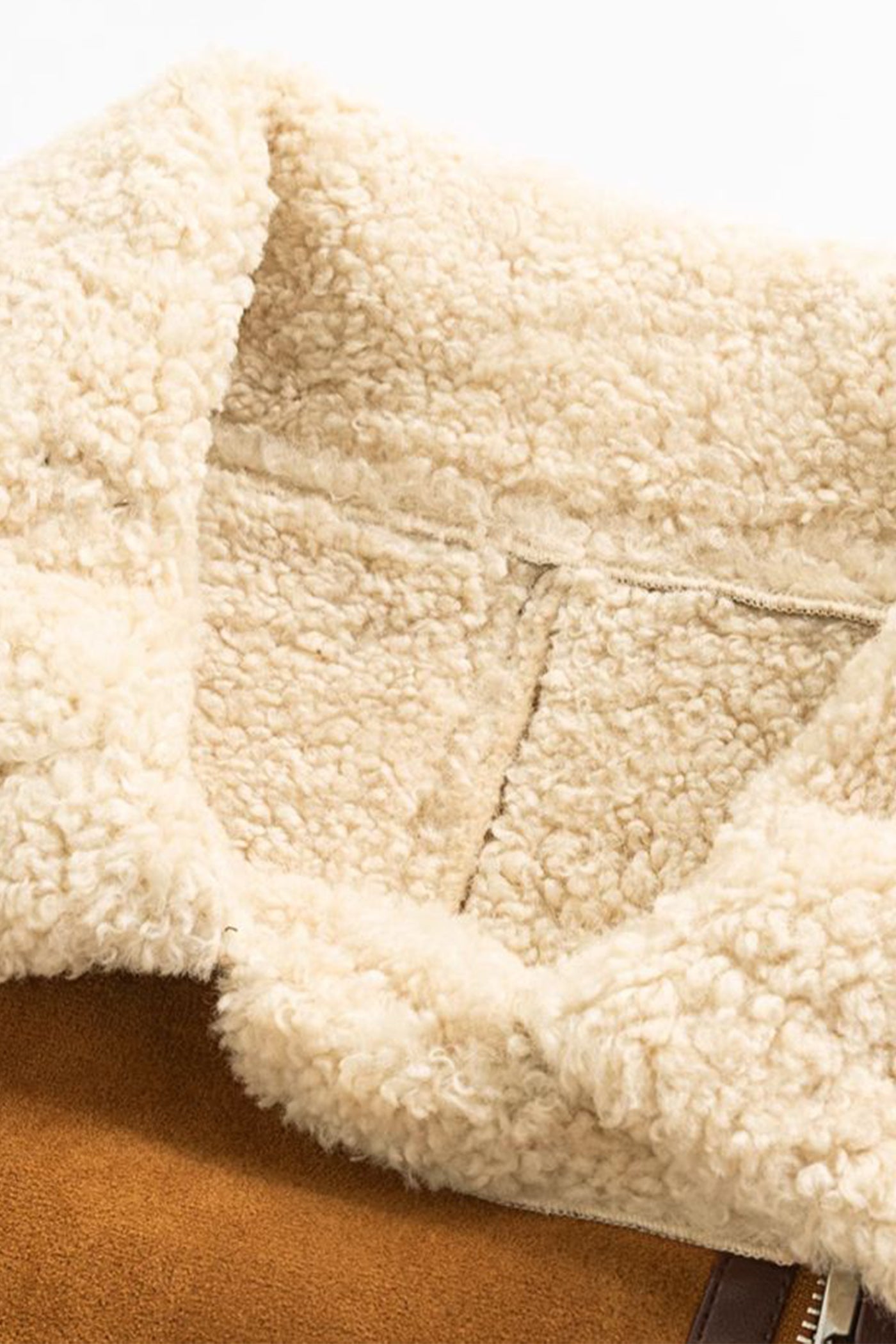 KAMILAN Women's Faux Shearling Short Coat  2025 Winter Eco-Friendly Warm Plush Jacket