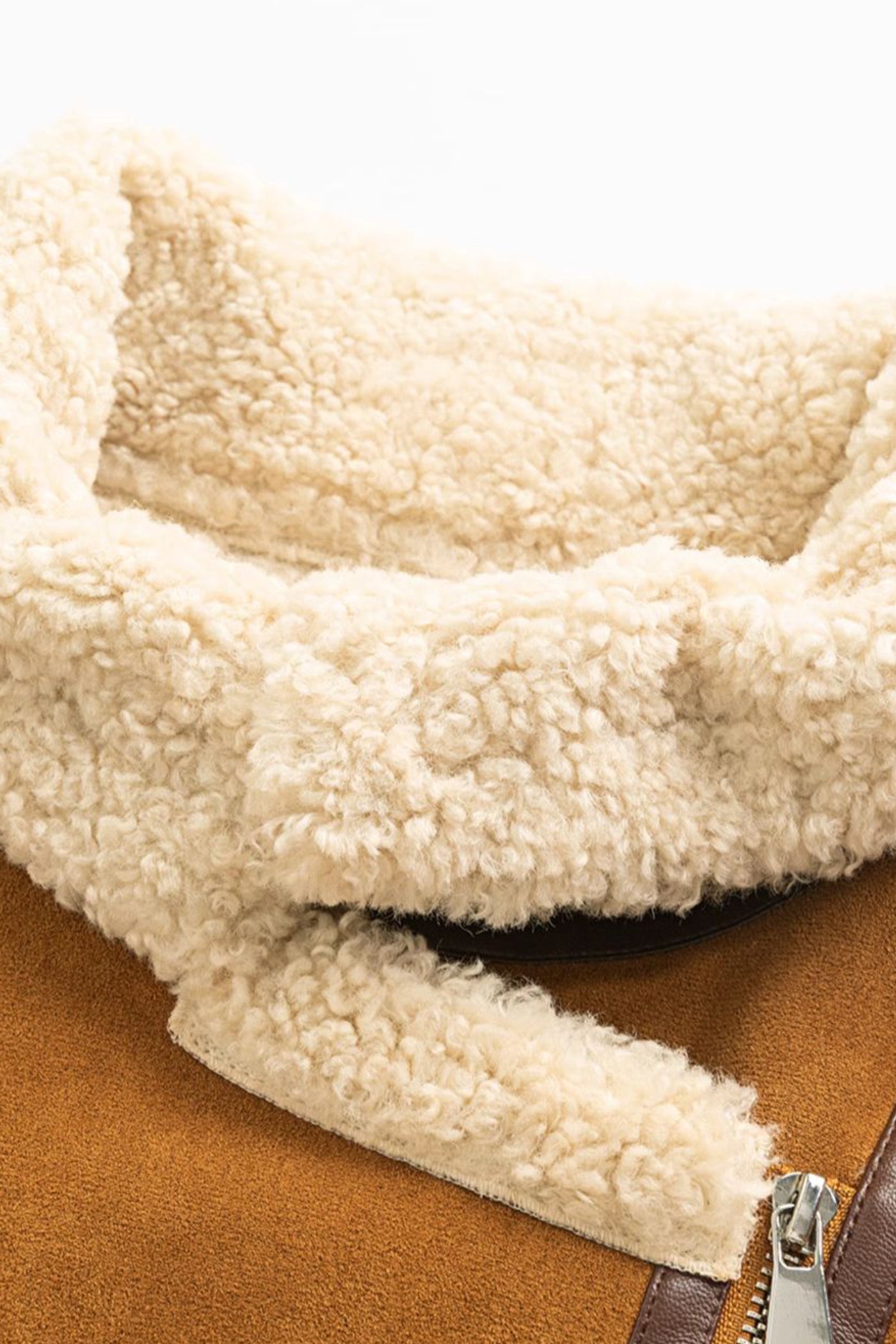KAMILAN Women's Faux Shearling Short Coat  2025 Winter Eco-Friendly Warm Plush Jacket