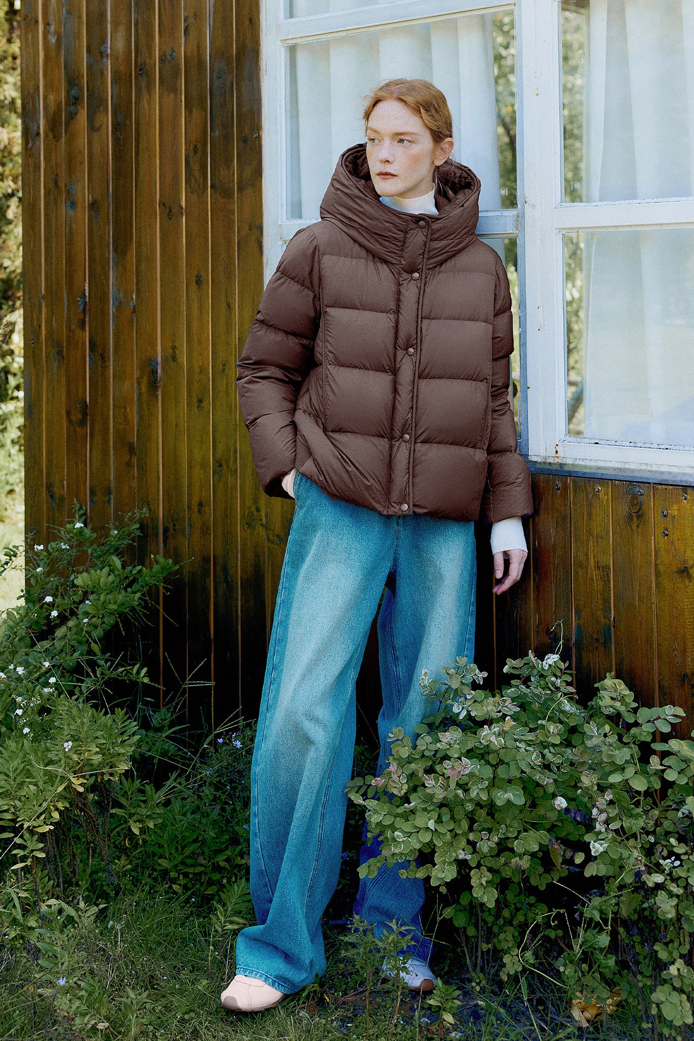 KAMILAN Women's White Duck Down Puffer Jacket 2025 Winter Fashion Hooded Bubble Coat