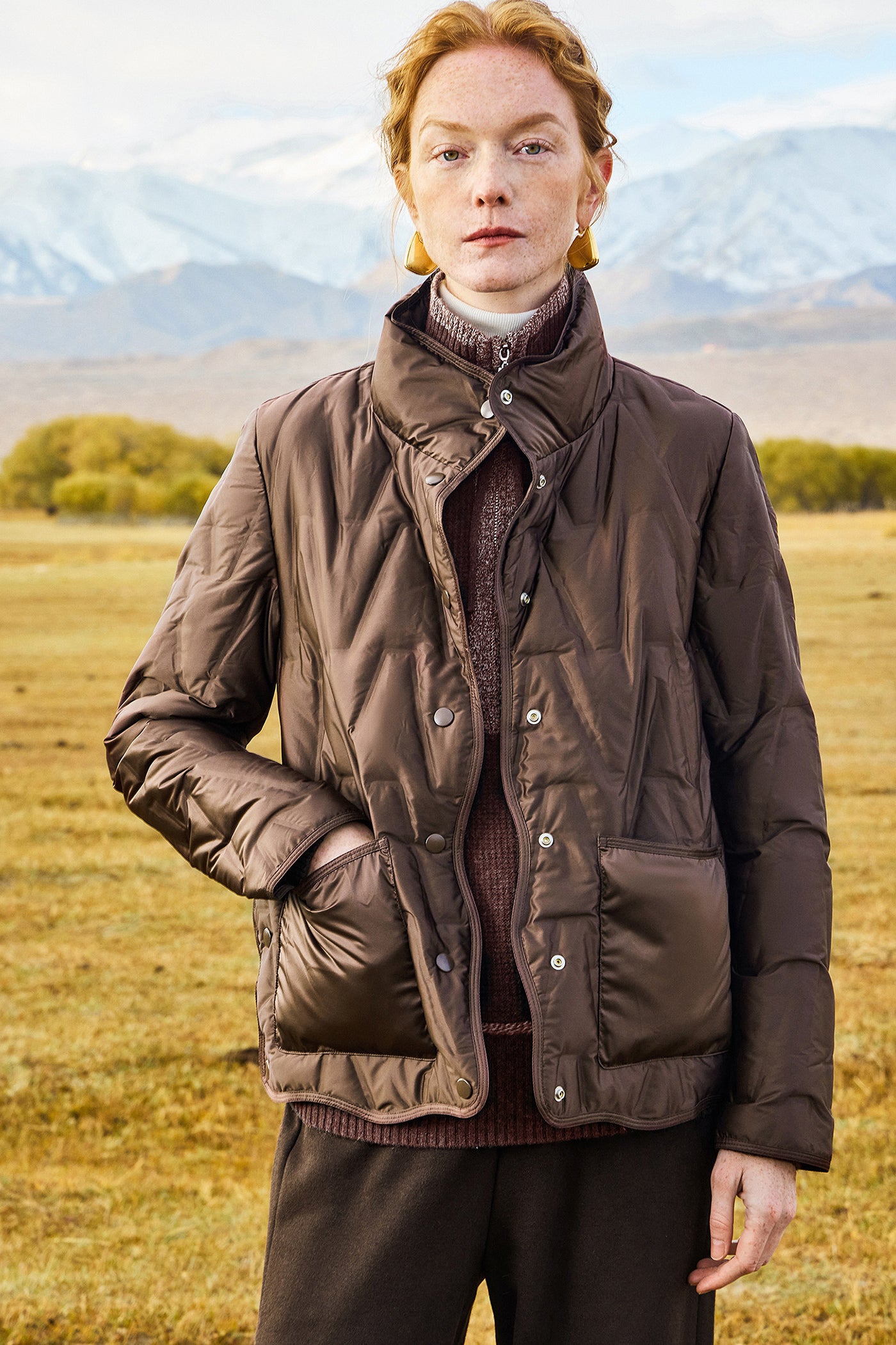 KAMILAN Women's Lightweight Short Down Jacket  2025 Winter Goose Down Puffer Coat