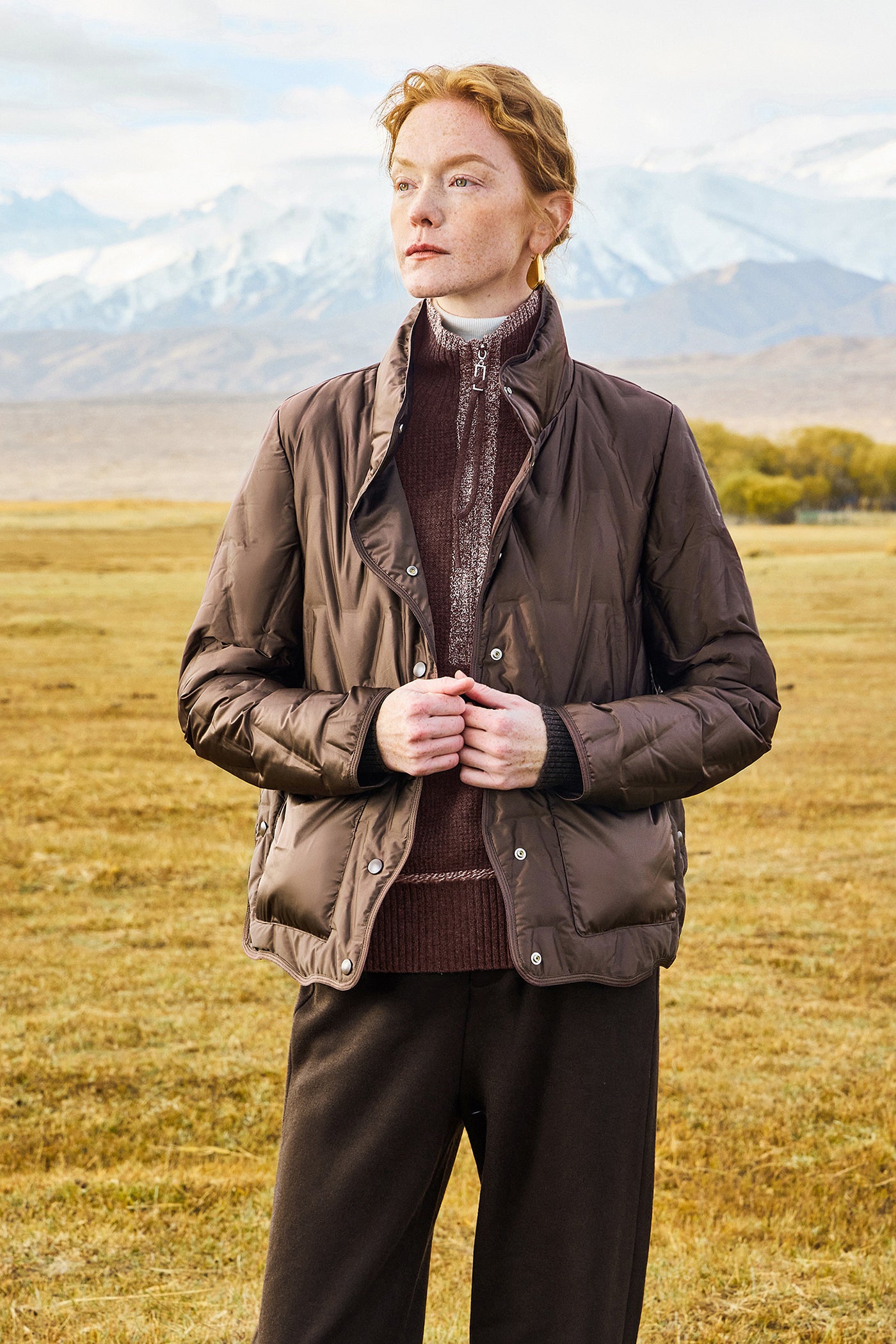 KAMILAN Women's Lightweight Short Down Jacket  2025 Winter Goose Down Puffer Coat