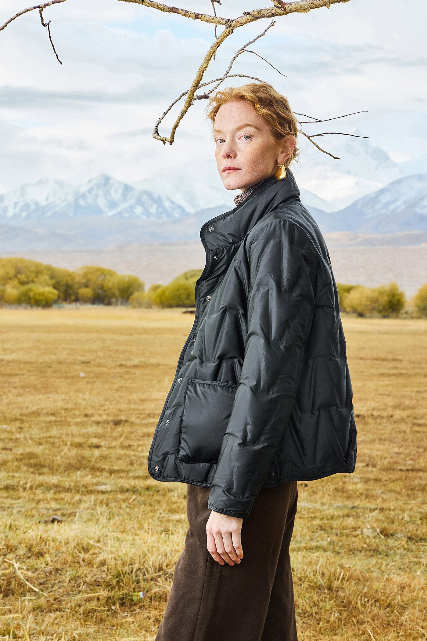 KAMILAN Women's Lightweight Short Down Jacket  2025 Winter Goose Down Puffer Coat
