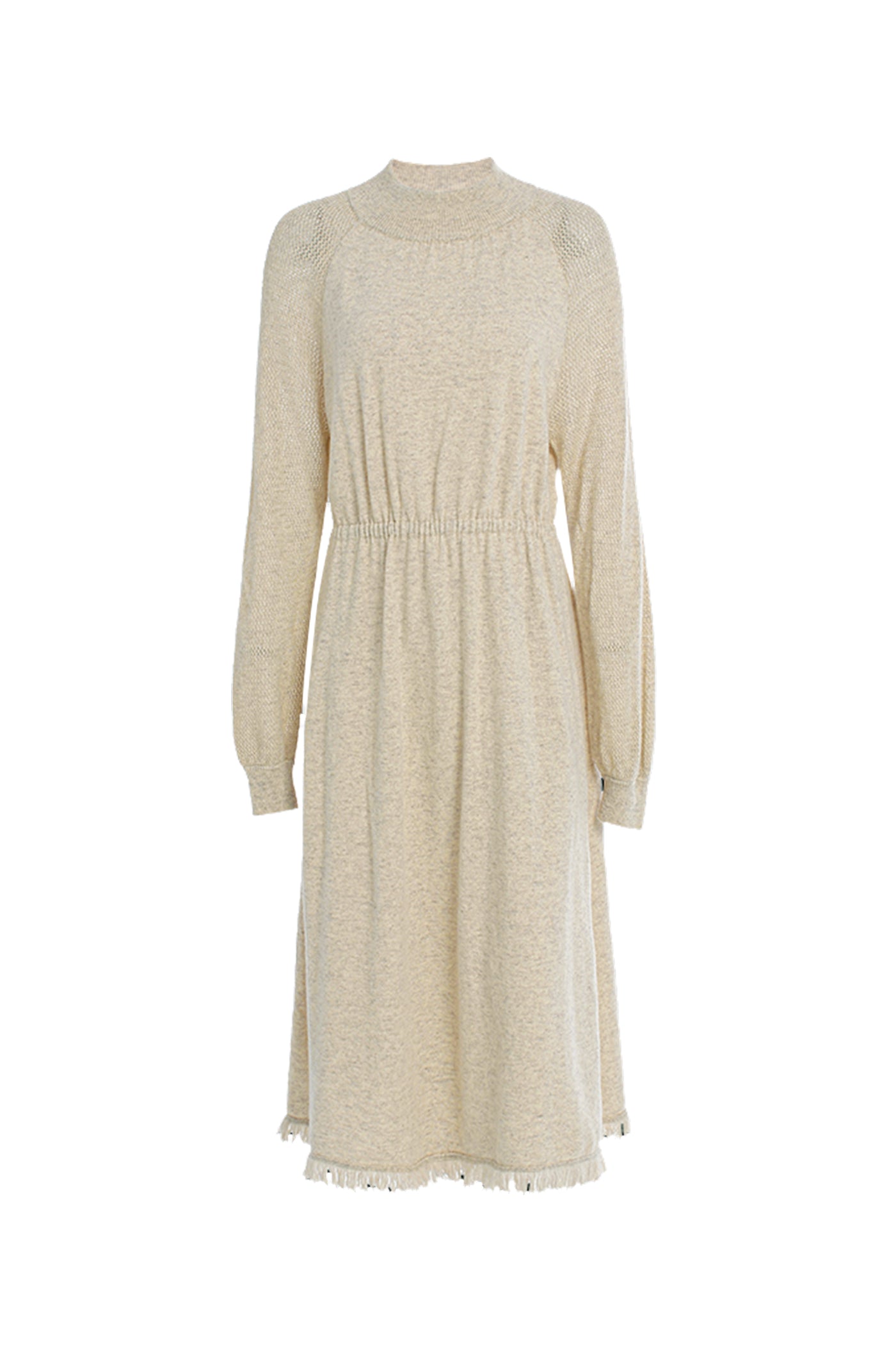 KAMILAN Women's Cashmere Blend Knit Sweater Dress 2025 Fall/Winter Mid-Length Long Sleeve Warm Pullover Dress