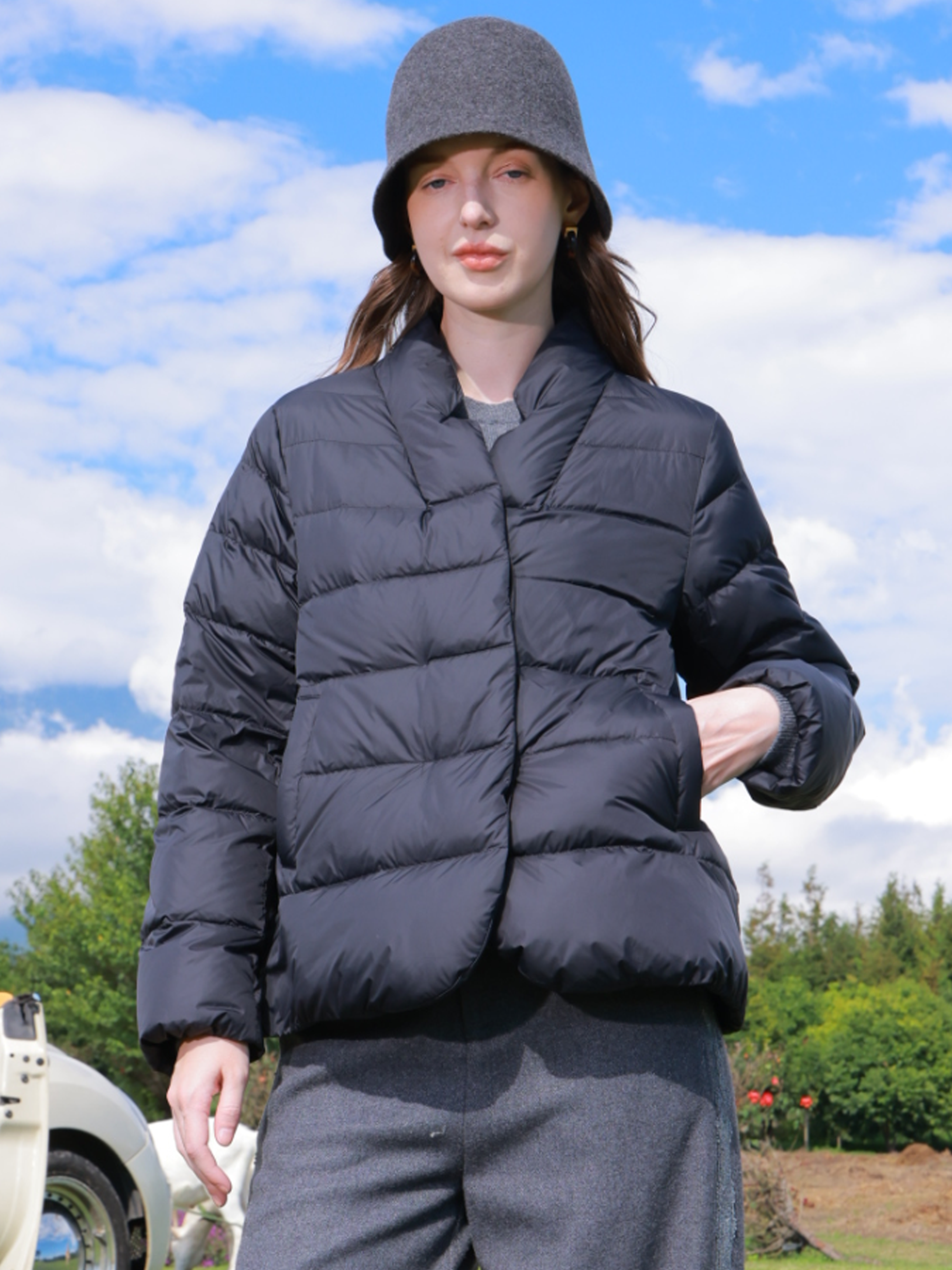 KAMILAN Cloud Puff Women's Down Jacket 2025 Winter New Loose Short Versatile Warm Down Coat