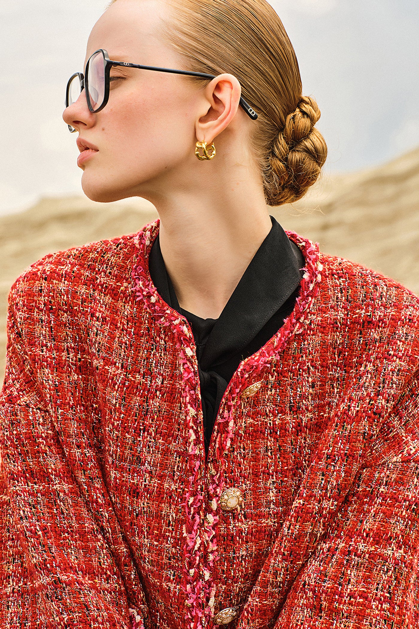 KAMILAN Women's Tweed Short Jacket – 2025 Autumn New Chic French Style Cropped Coat