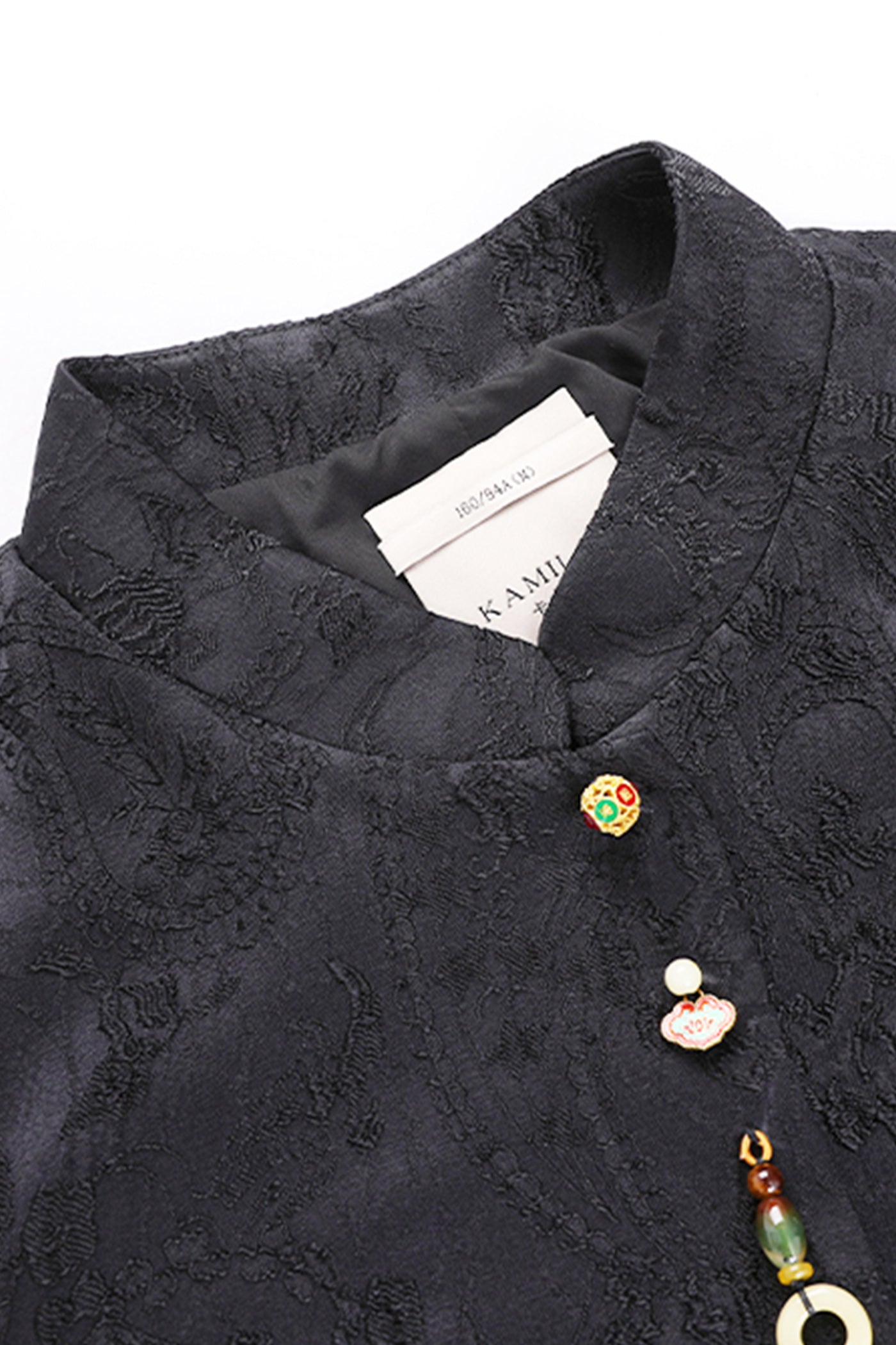 KAMILAN New Chinese Style Embroidered Trench Coat – 2025 Autumn Elegant Long Flared Hem Casual Outerwear