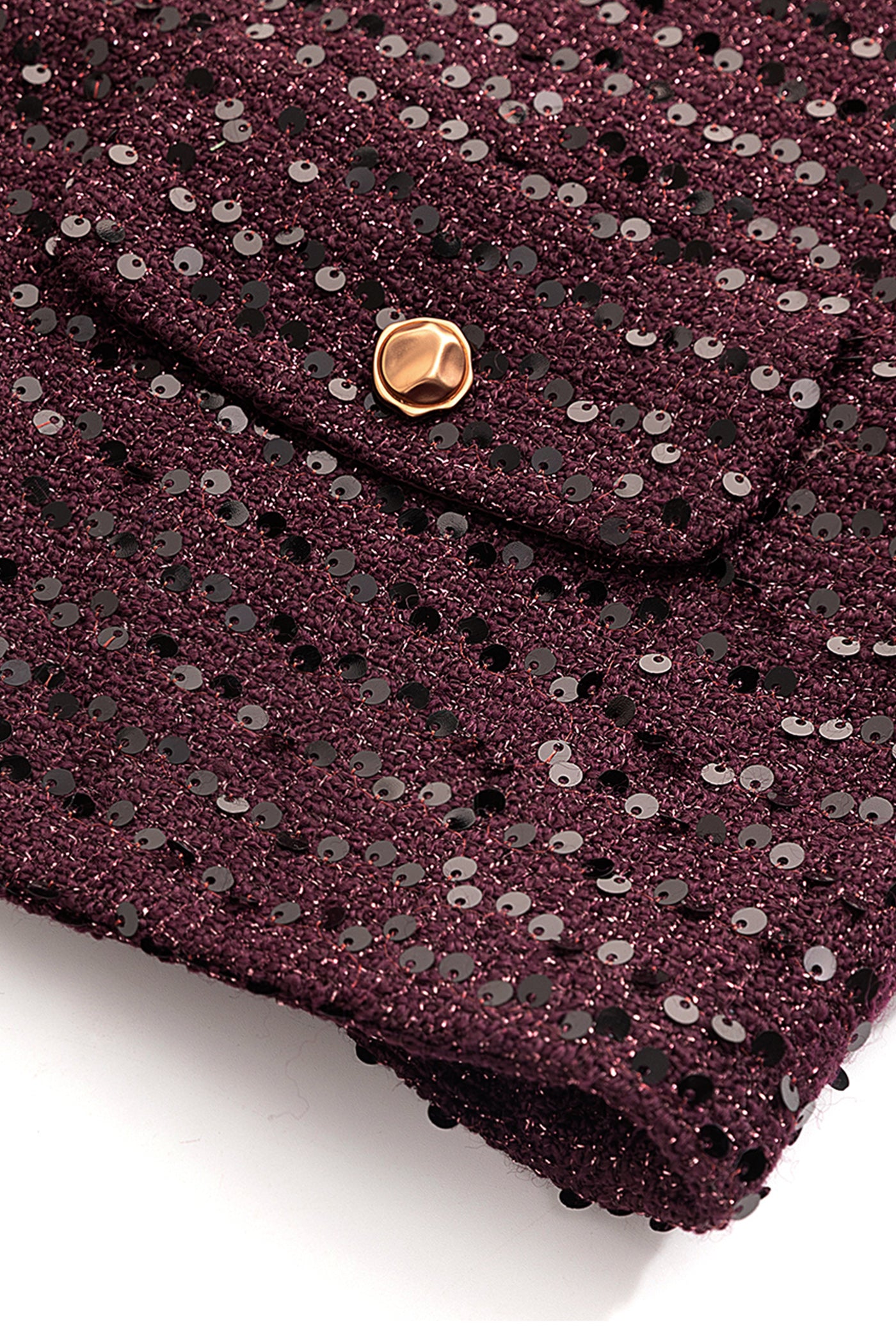 KAMILAN French Tweed-Inspired Short Jacket – 2025 Autumn New Loose Fit Sequin Detail Outerwear
