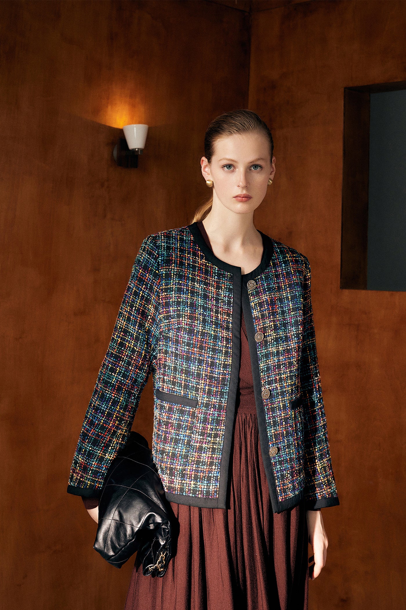 KAMILAN 2025 Autumn New Coarse Felt Coat